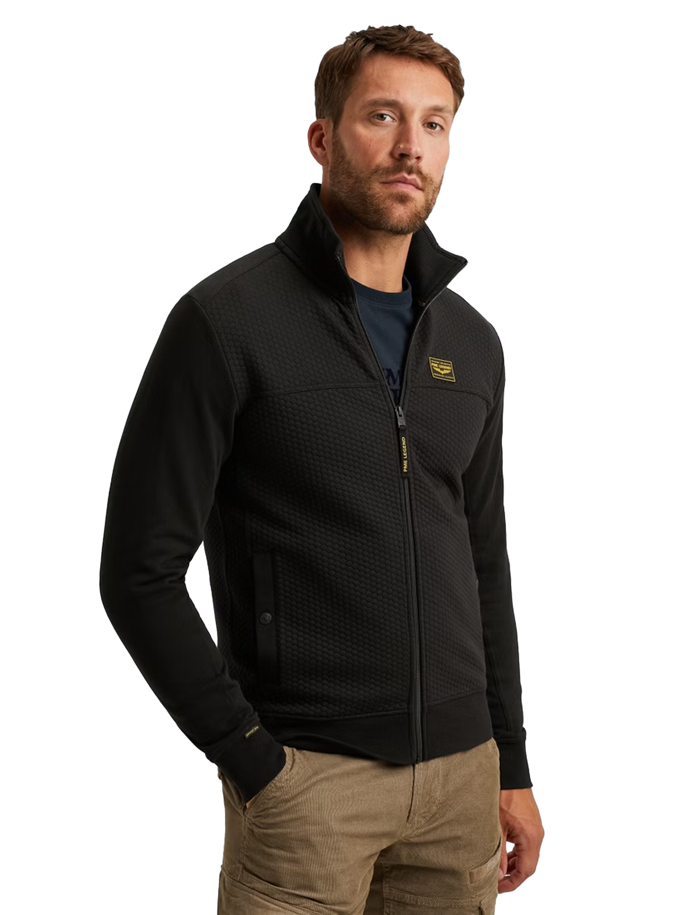 Pme Legend Zip jacket jacquard interlock swea Black 2900154556027