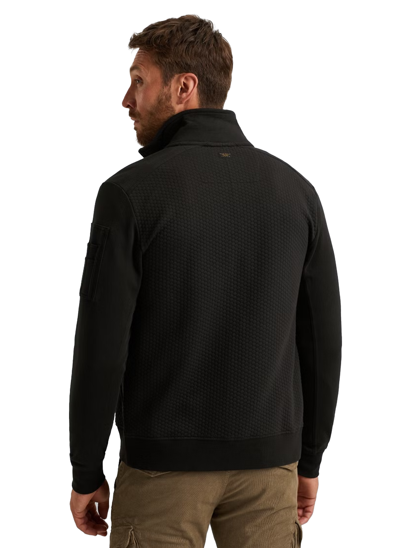 Pme Legend Zip jacket jacquard interlock swea Black 2900154556027