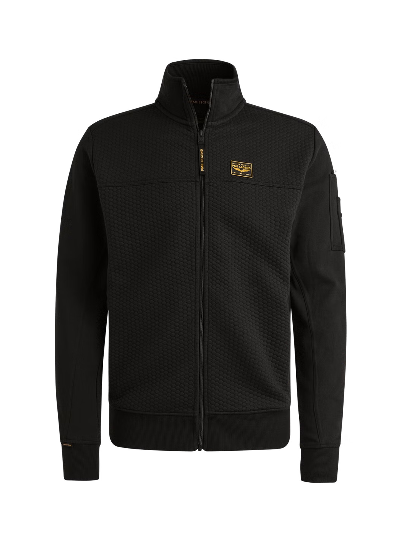 Pme Legend Zip jacket jacquard interlock swea Black 2900154556027