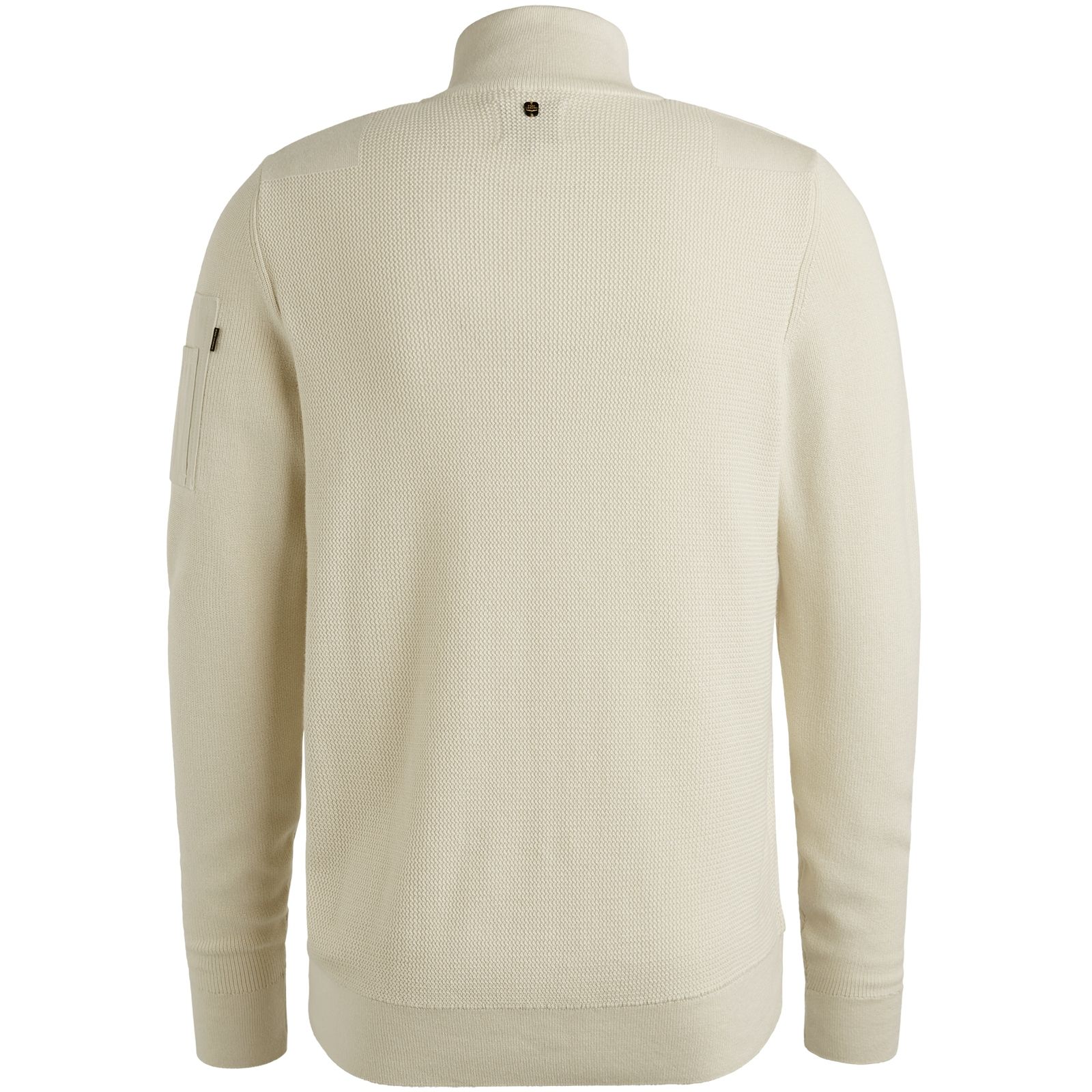 Pme Legend Half zip collar cotton knit Bone White 2900154562035