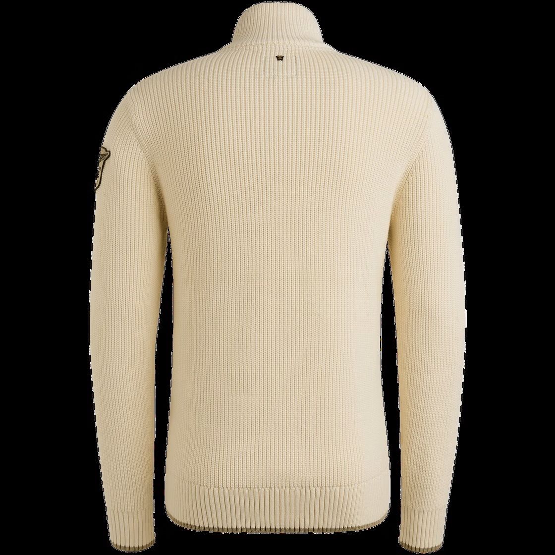 Pme Legend Half zip collar cotton mix yarn Bone White 2900154565029