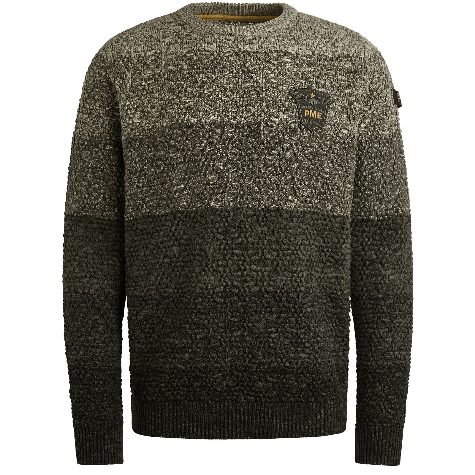 Pme Legend R-neck gradient knit Beluga 00112254-8039