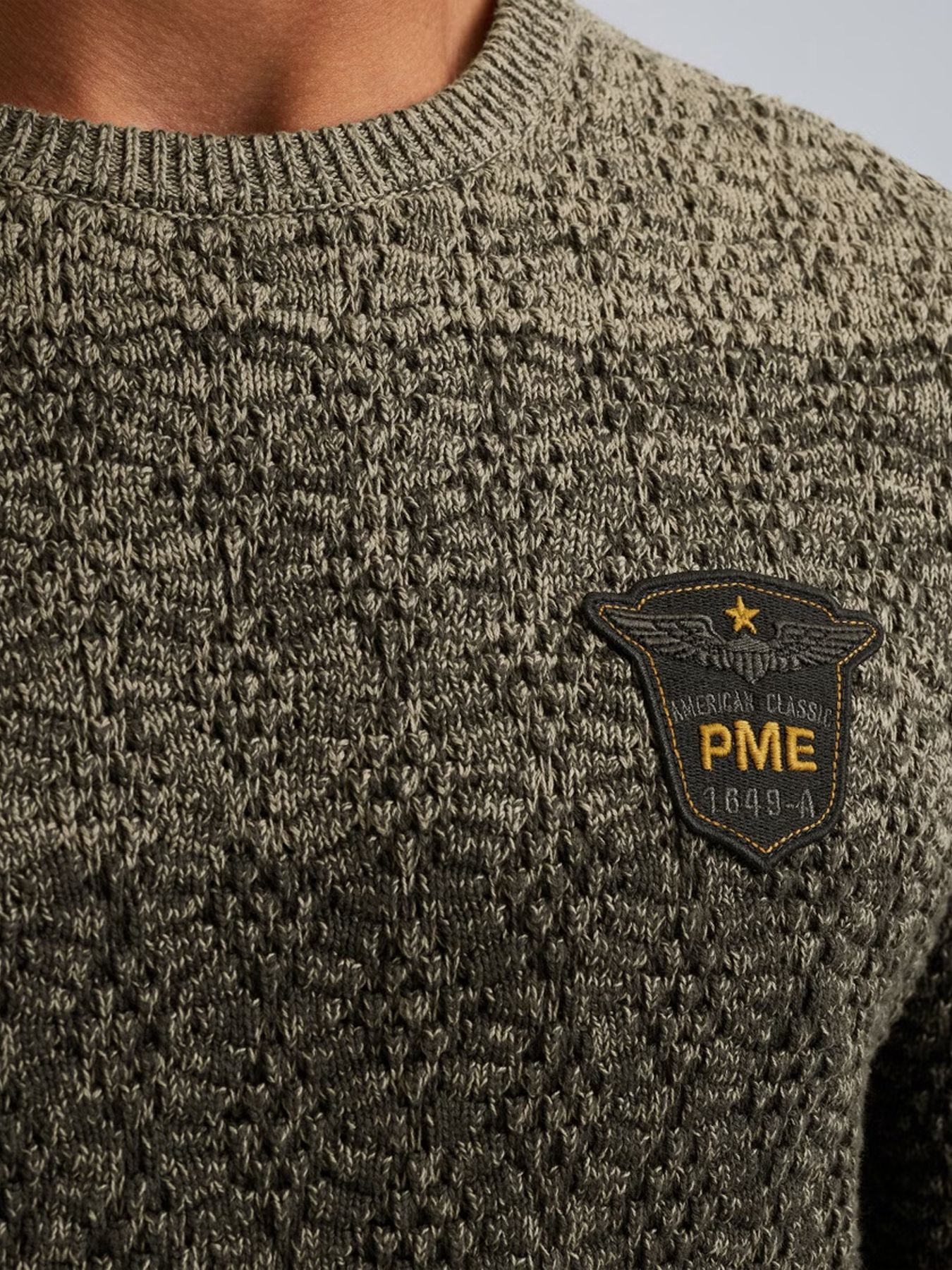 Pme Legend R-neck gradient knit Beluga 2900154566033