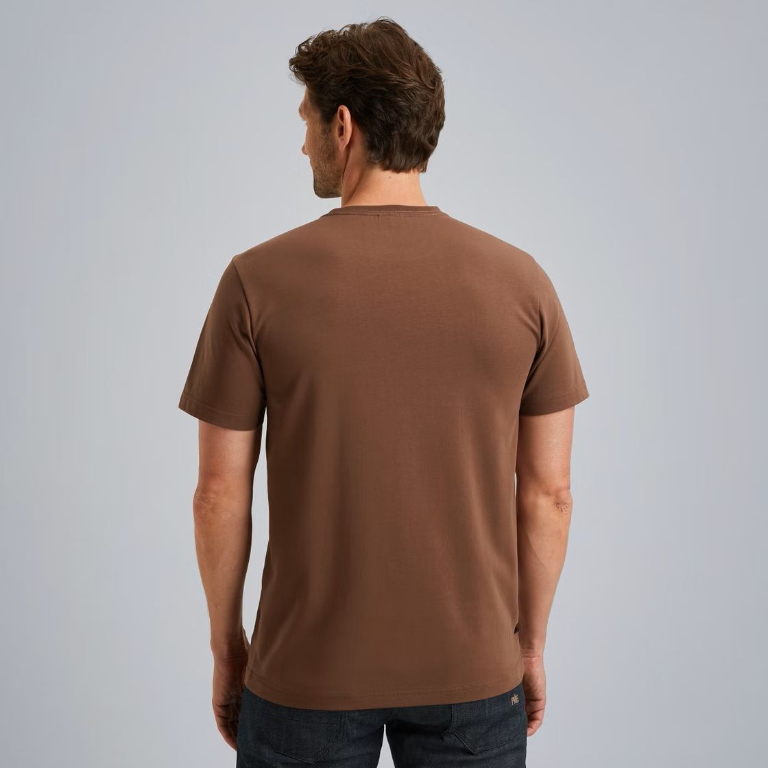 Pme Legend Short sleeve r-neck cotton elastan Marron 2900154568020