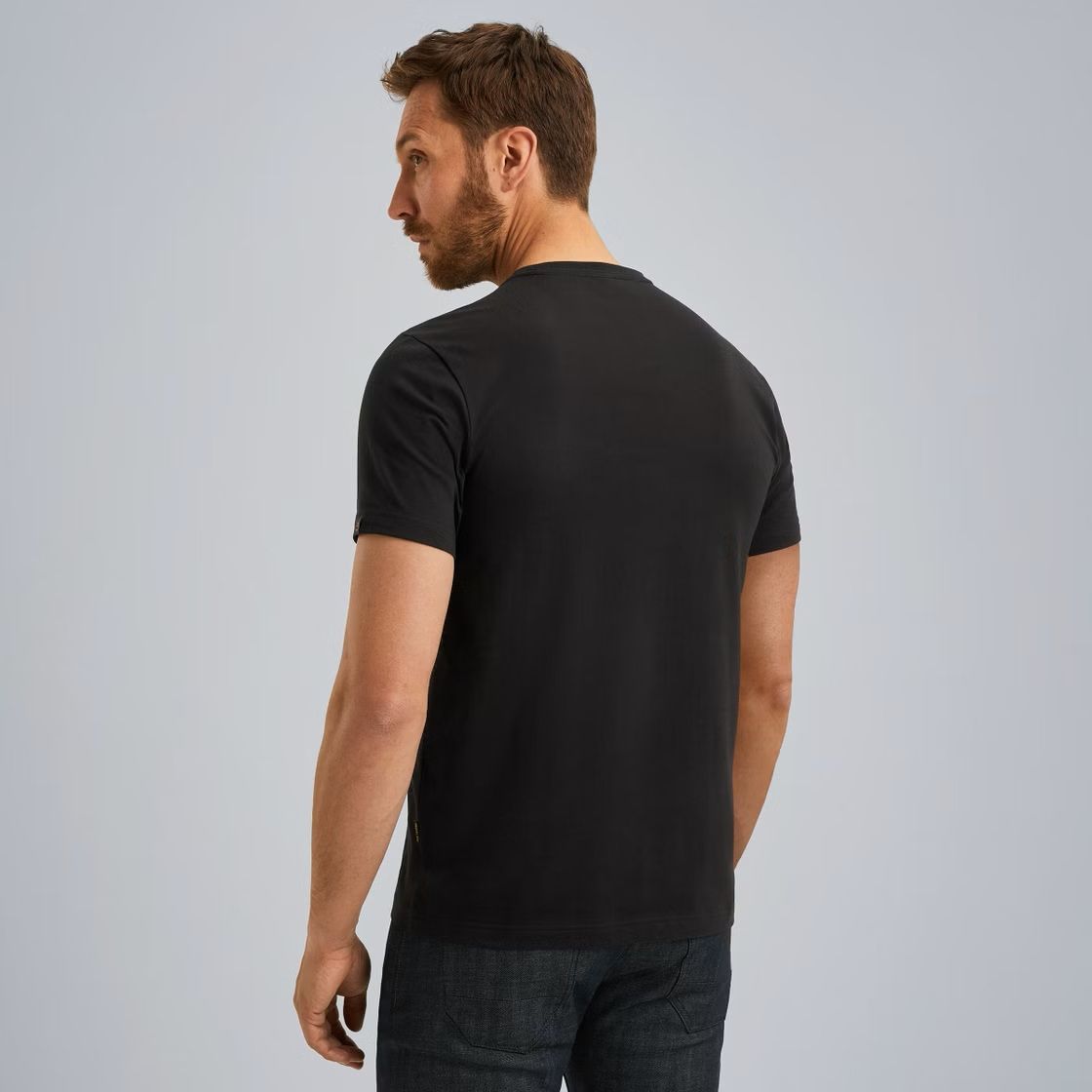 Pme Legend Short sleeve r-neck cotton elastan Black 2900154569058