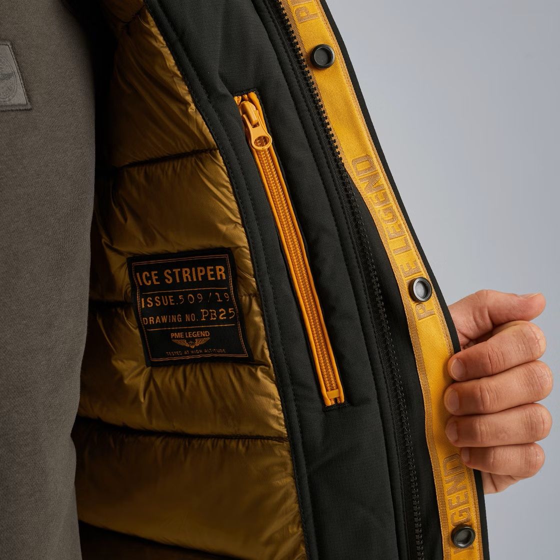 Pme Legend Flight jacket ICE STRIPER Ripper Jet Black 2900154576056