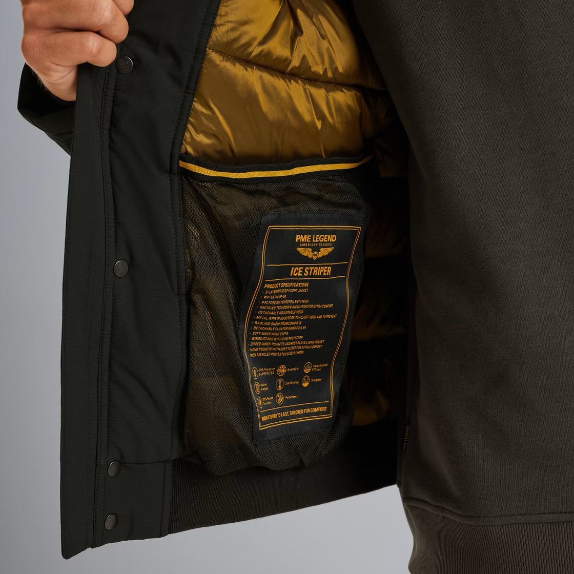 Pme Legend Flight jacket ICE STRIPER Ripper Jet Black 2900154576056