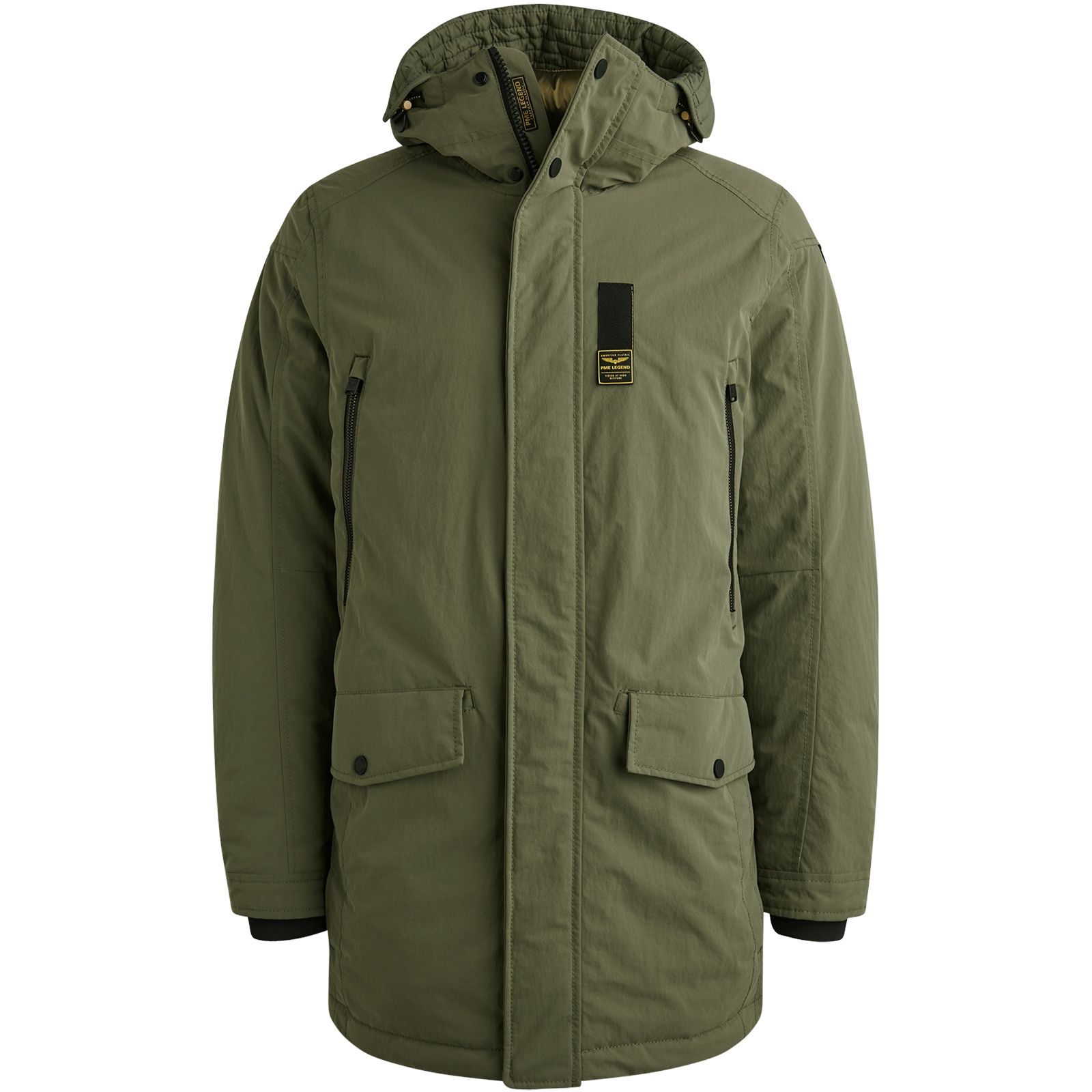 Pme Legend Long jacket ICE PILOT Coated Crunc Dusty Olive 00112262-6414