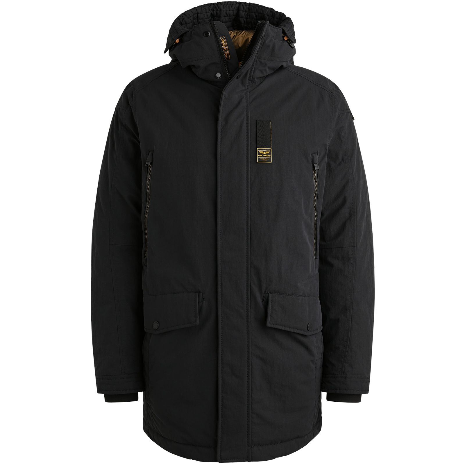 Pme Legend Long jacket ICE PILOT Coated Crunc Jet Black 00112262-9067