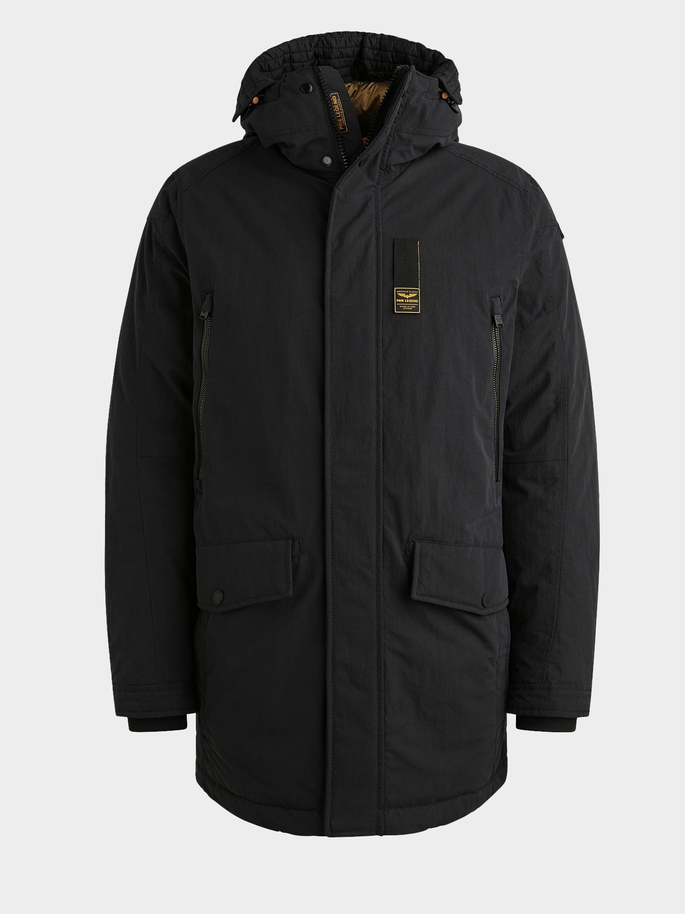 Pme Legend Long jacket ICE PILOT Coated Crunc Jet Black 00112262-9067