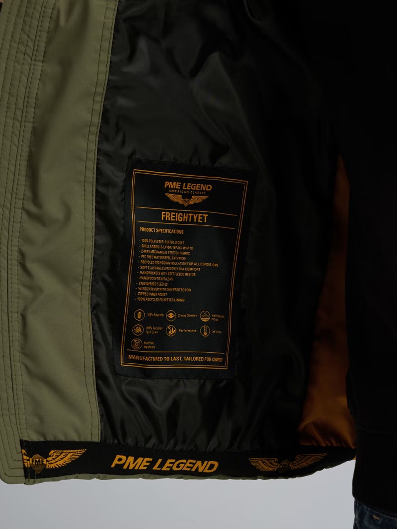 Pme Legend Short jacket FREIGHTYET Perfor Str Dusty Olive 2900154582033