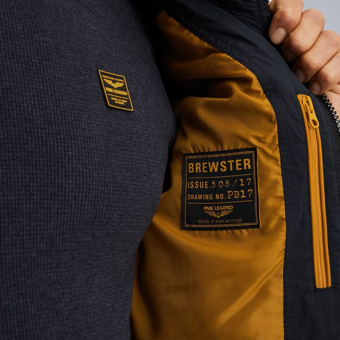 Pme Legend Short jacket BREWSTER Crunchy Salute 2900154588011 Pme Legend Short jacket BREWSTER Crunchy Salute 2900154588011