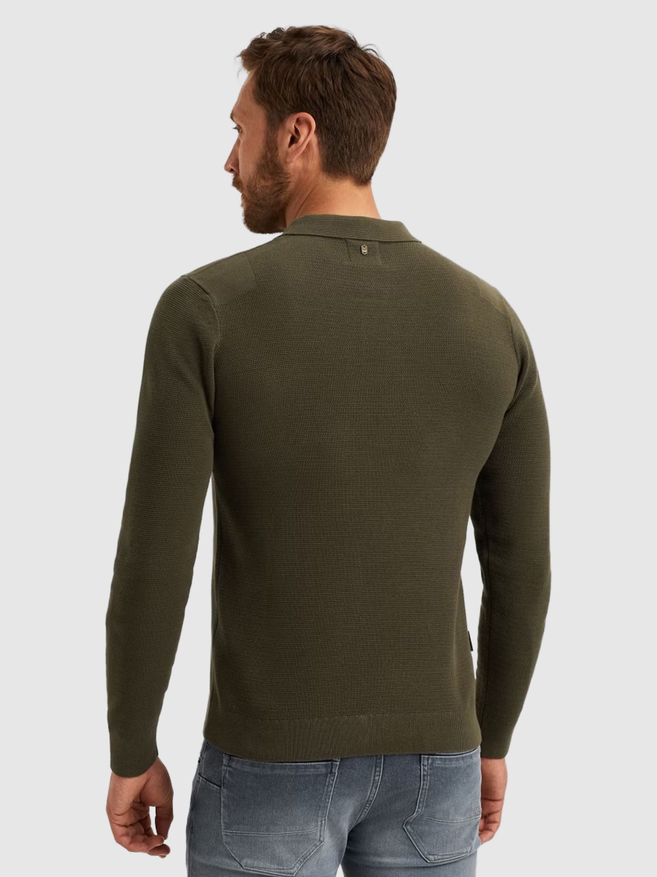 Pme Legend Long sleeve polo structure knit Stargazer 2900154591028