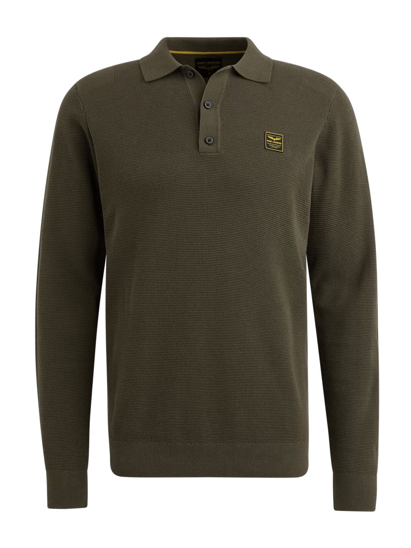Pme Legend Long sleeve polo structure knit Stargazer 2900154591028
