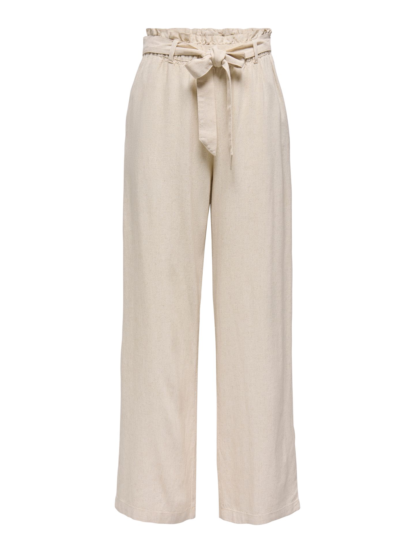 JDY JDYSAY MW LINEN BELT PANT WVN NOOS Oatmeal/MELANGE 25 2900154607019