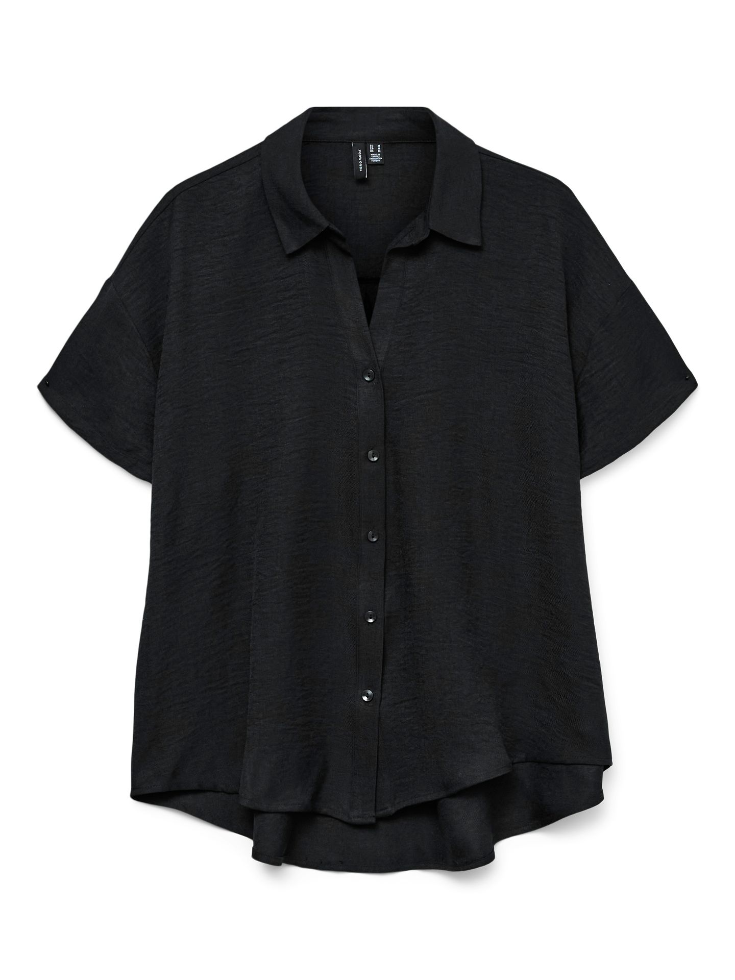 Vero Moda VMMELANEY QUEENY SS SHIRT WVN GA Black 2900154616059