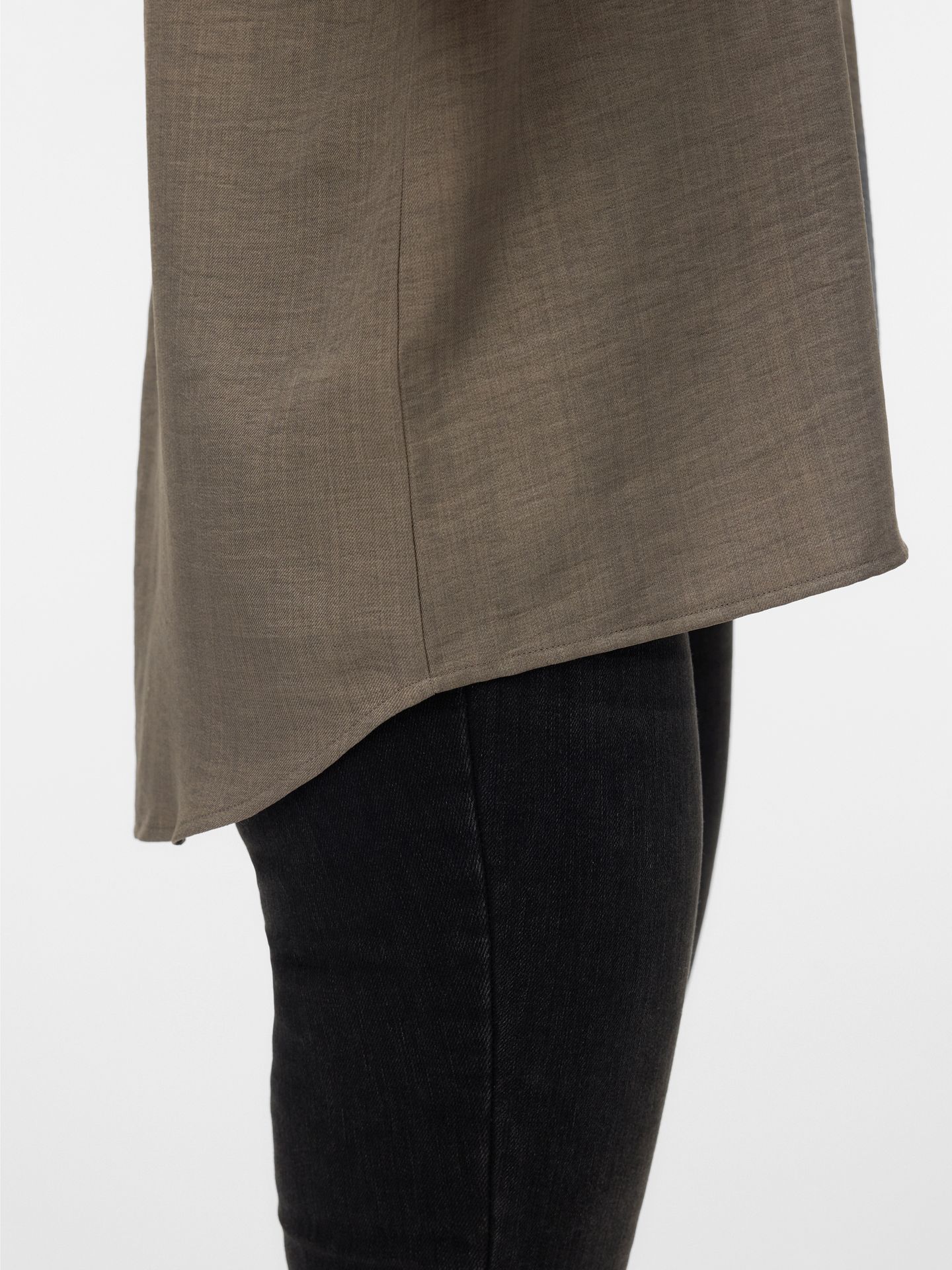 Vero Moda VMMELANEY QUEENY SS SHIRT WVN GA Brindle 2900165676028