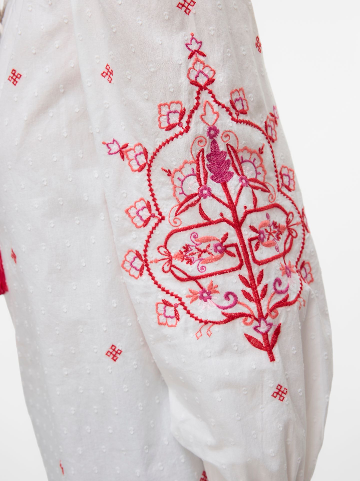 Vero Moda VMHIBA LS TOP WVN SPE Snow White/Carbaret Embroidery 2900154647022