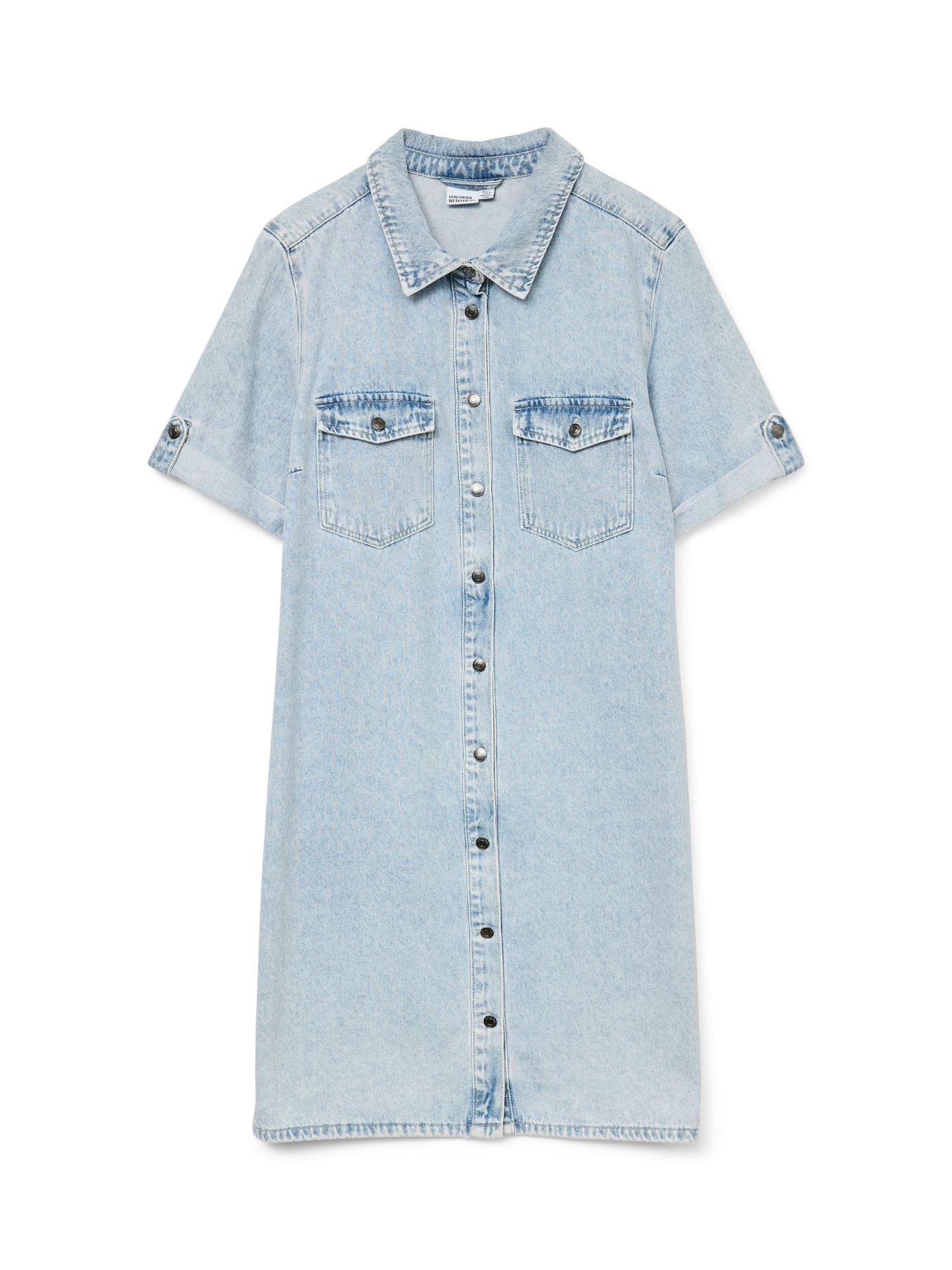 Vero Moda VMJENNIE SS SHORT DENIM DRESS GA NO Light Blue Denim 2900154649064