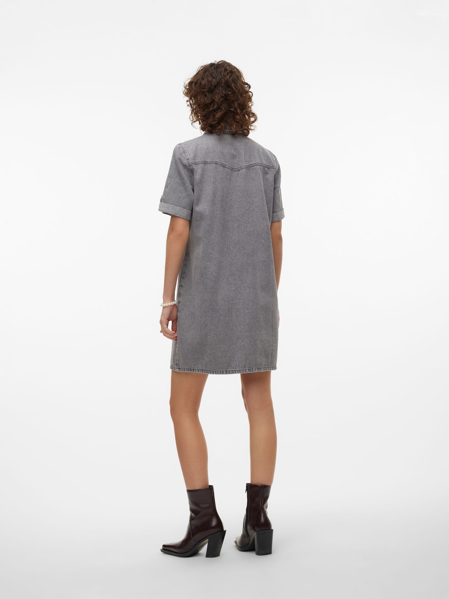 Vero Moda VMJENNIE SS SHORT DENIM DRESS GA NO Medium Grey Denim 2900163790023