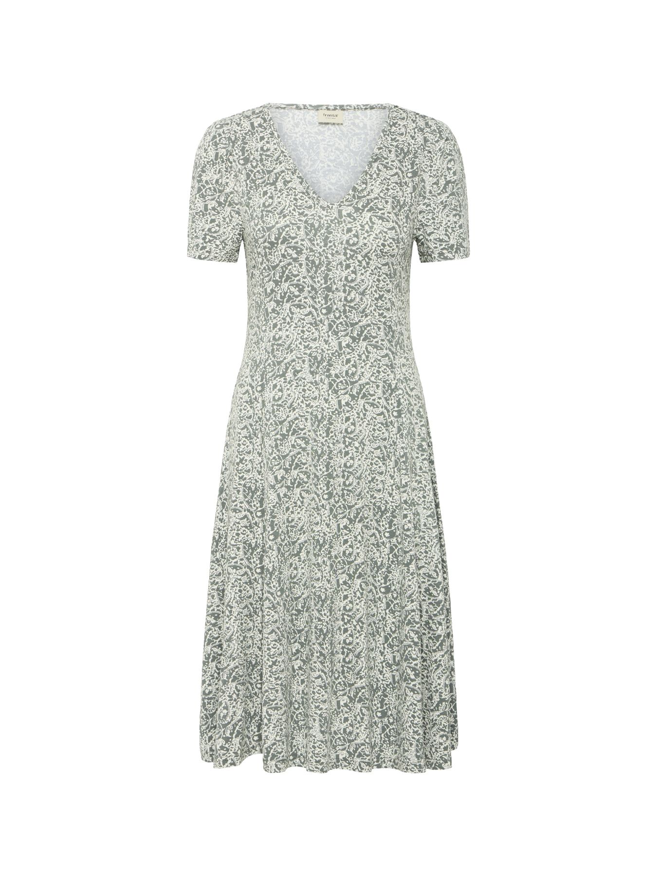 Fransa FRFEDOT 1 Dress Agave Green mix 2900154668027