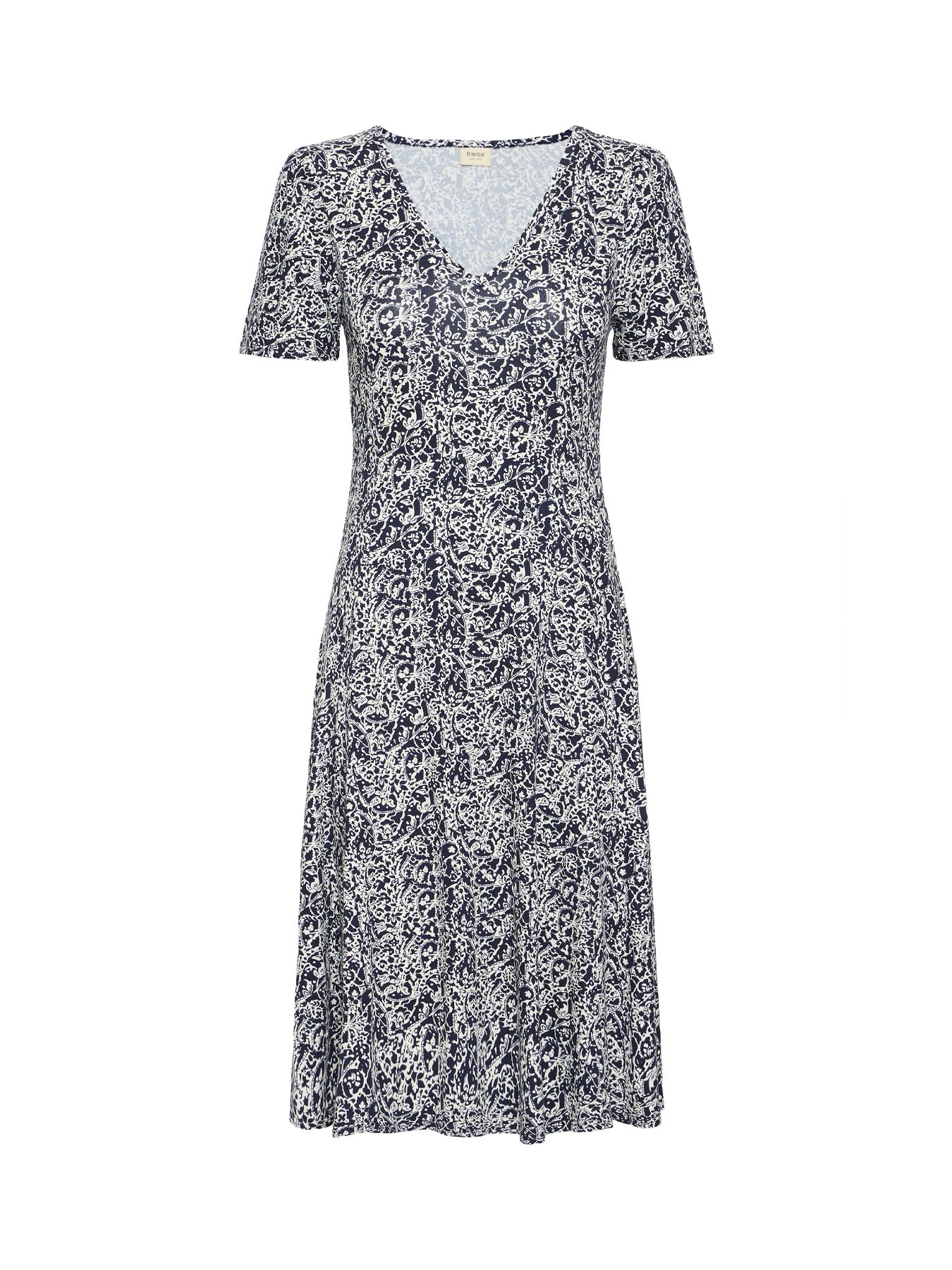 Fransa FRFEDOT 1 Dress Navy Blazer AOP MS25 2900154669024