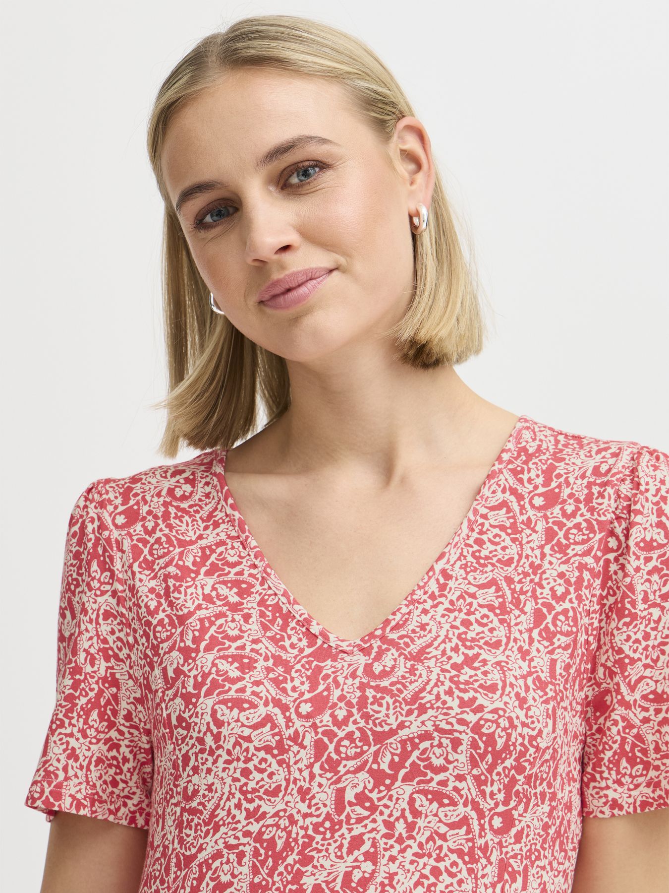 Fransa FRFEDOT 1 Dress Teaberry mix 2900154667037