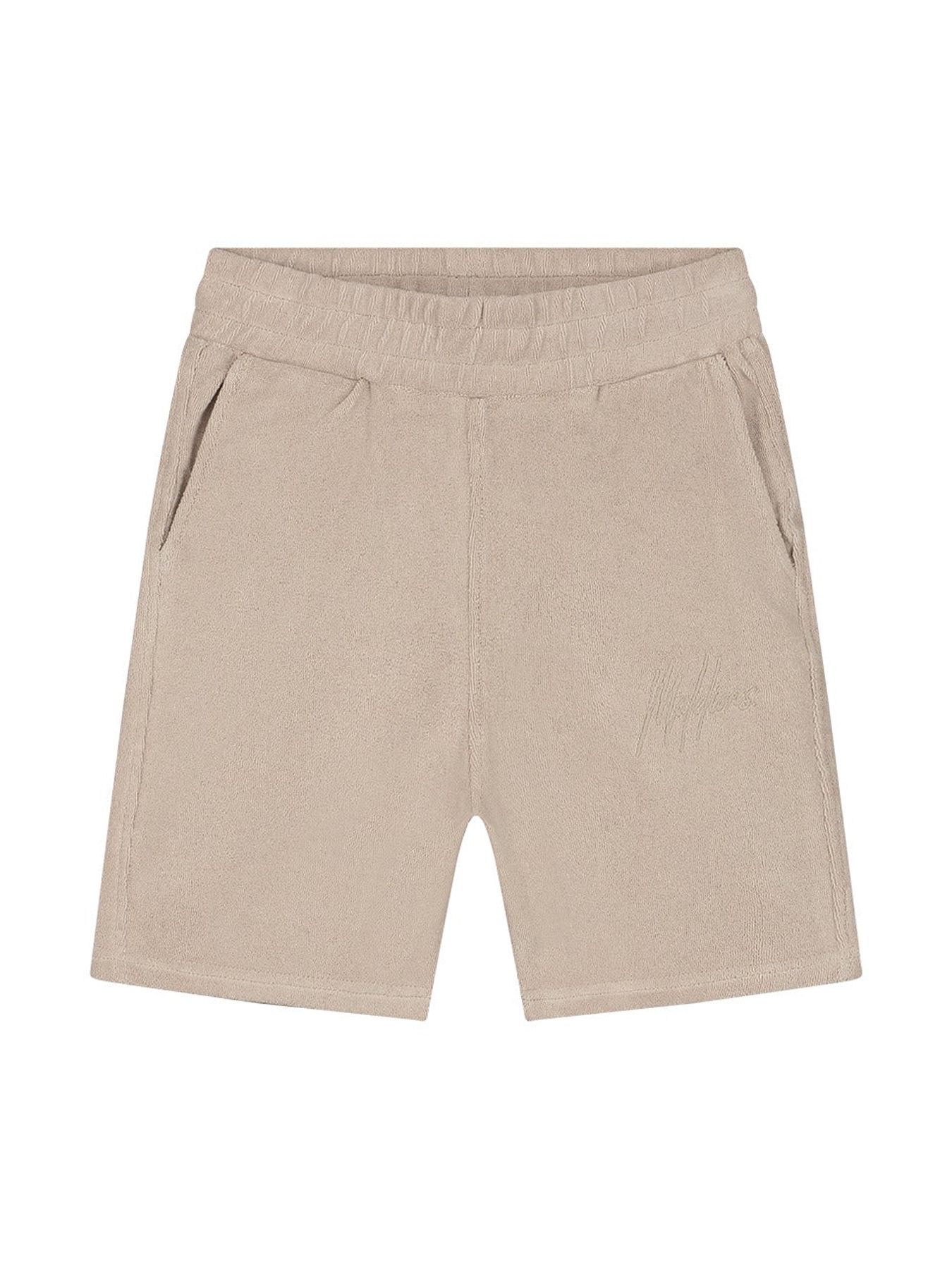 Malelions Junior signature toweling shorts Taupe 2900154688018