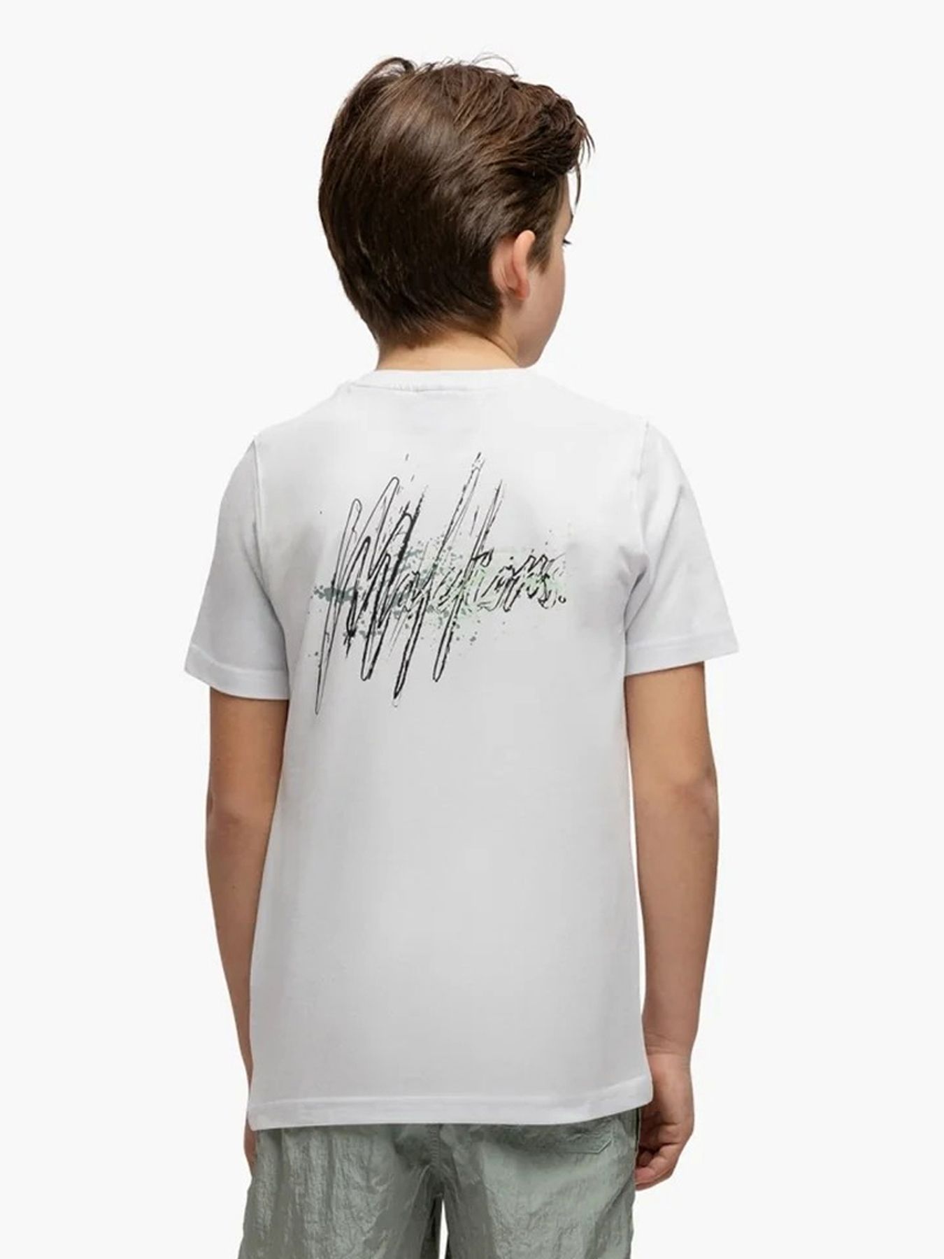 Malelions Junior splash t-shirt White 2900154690011