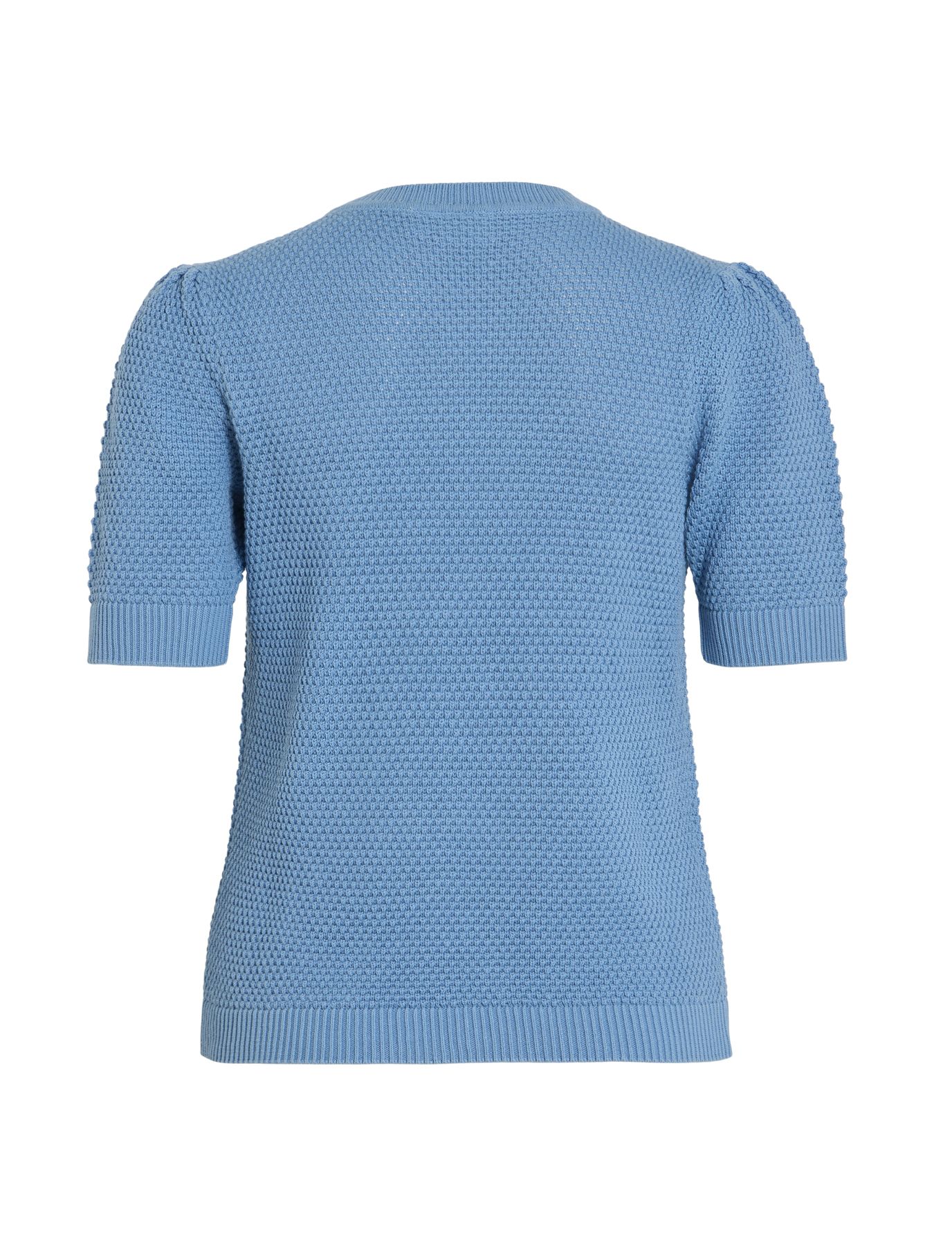vila VIDALO O-NECK S/S KNIT TOP - NOOS Blissful Blue 2900154714045 vila VIDALO O-NECK S/S KNIT TOP - NOOS Blissful Blue 2900154714045