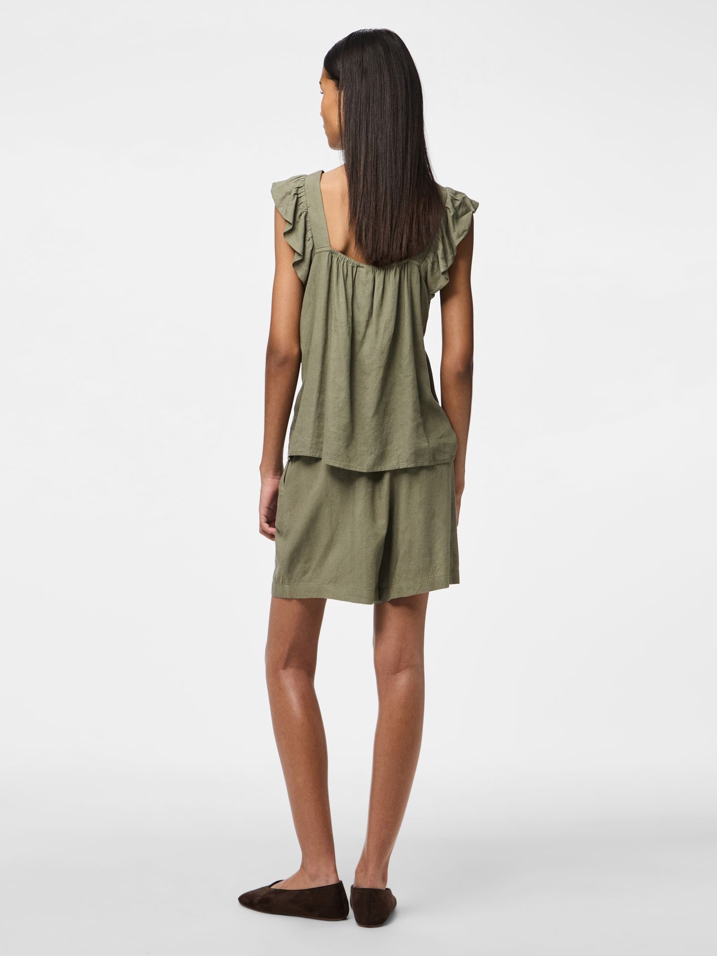 Pieces PCPIA MW SHORTS WVN NOOS Deep Lichen Green 2900154726048