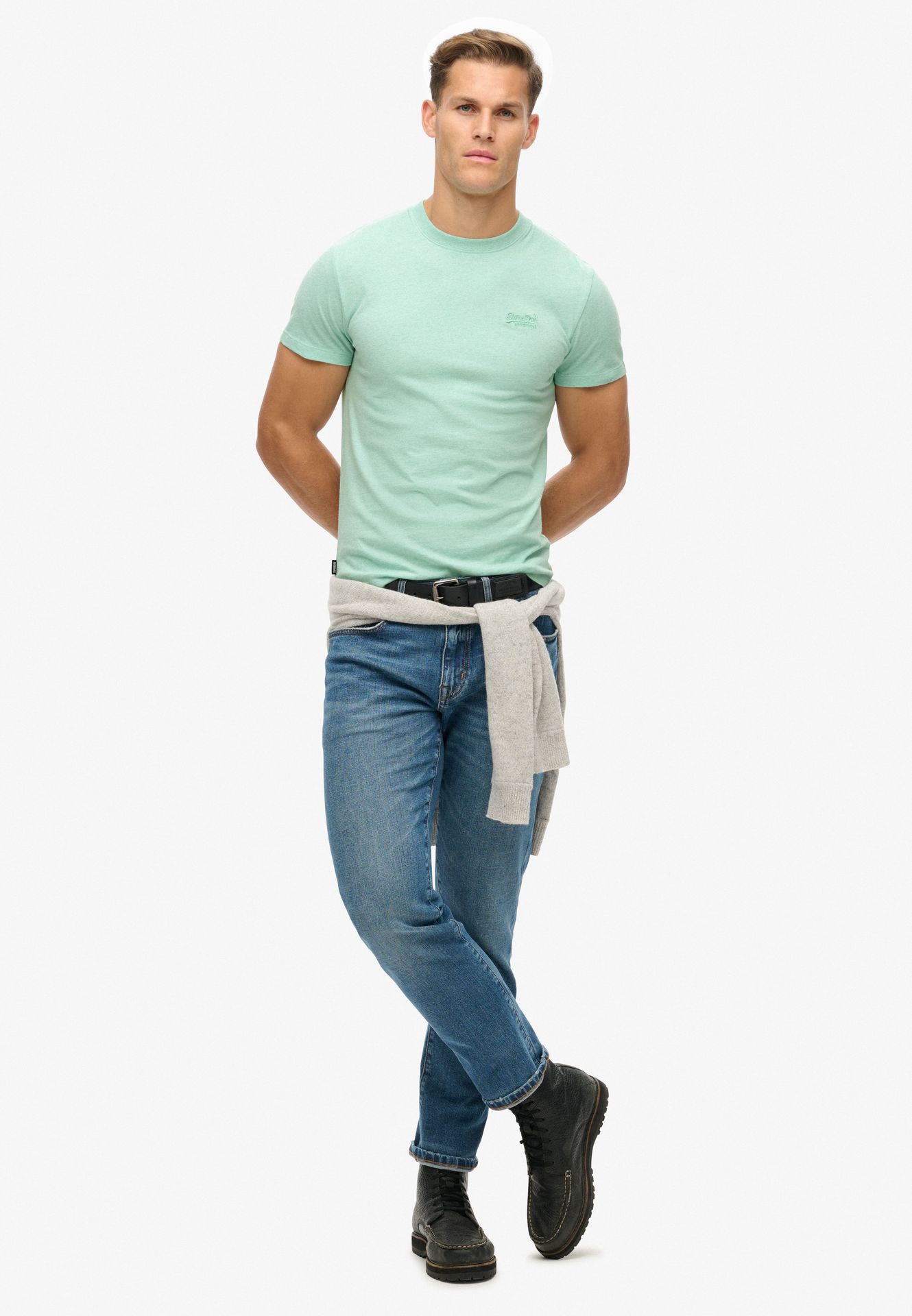 Superdry Essential logo emb tee Light mint green 2900154741089 Superdry Essential logo emb tee Light mint green 2900154741089