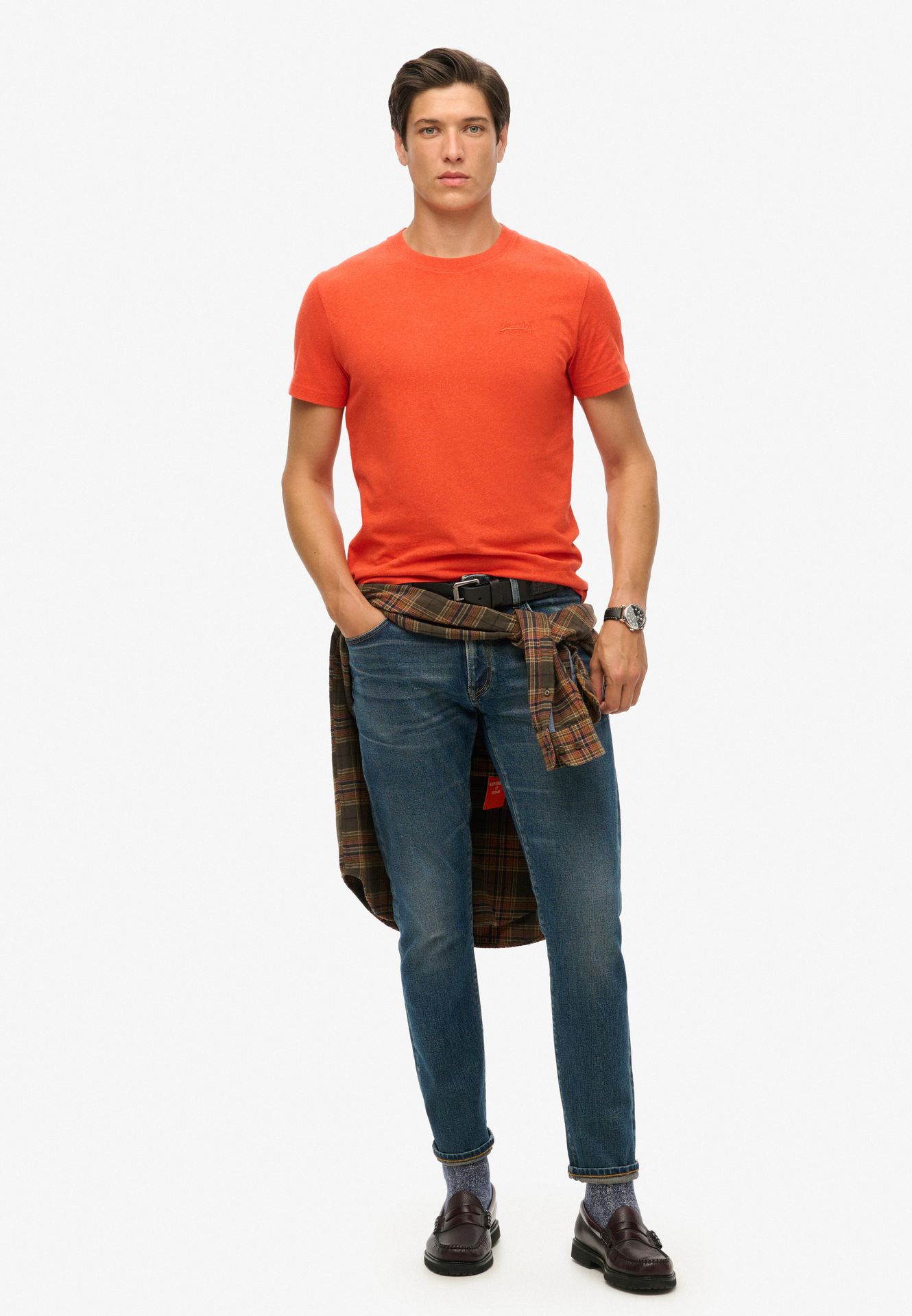 Superdry Essential logo emb tee Bright Orange 2900155934084