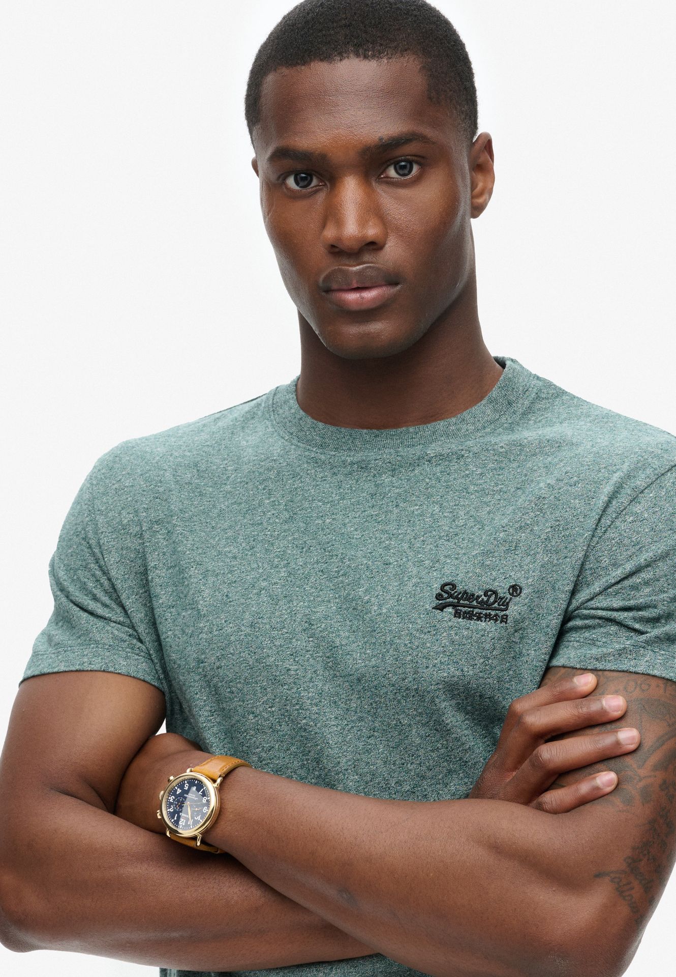 Superdry Essential logo emb tee Mid Pine 2900154738089 Superdry Essential logo emb tee Mid Pine 2900154738089