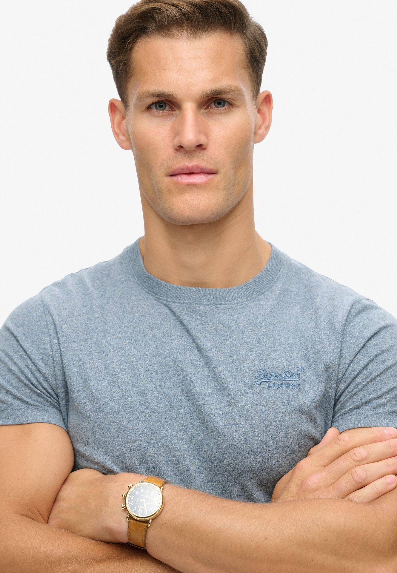 Superdry Essential logo emb tee Bay Blue 2900154739086 Superdry Essential logo emb tee Bay Blue 2900154739086