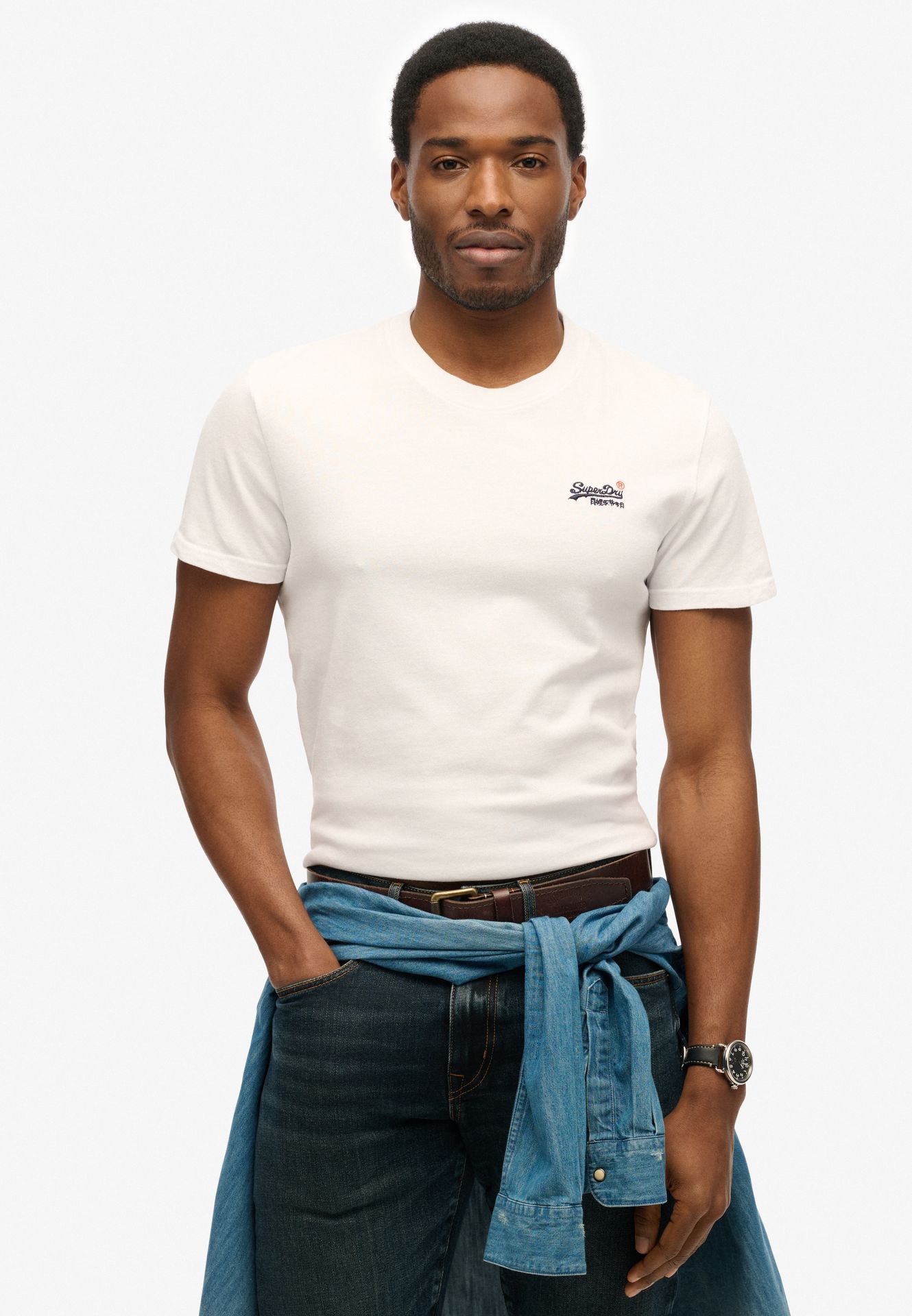 Superdry Essential contrast emb tee White 2900154744097