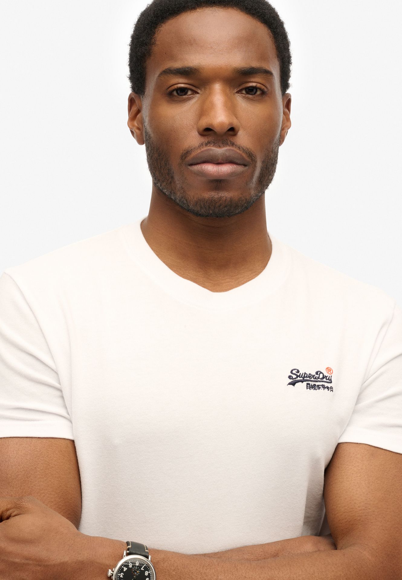 Superdry Essential contrast emb tee White 2900154744080 Superdry Essential contrast emb tee White 2900154744080