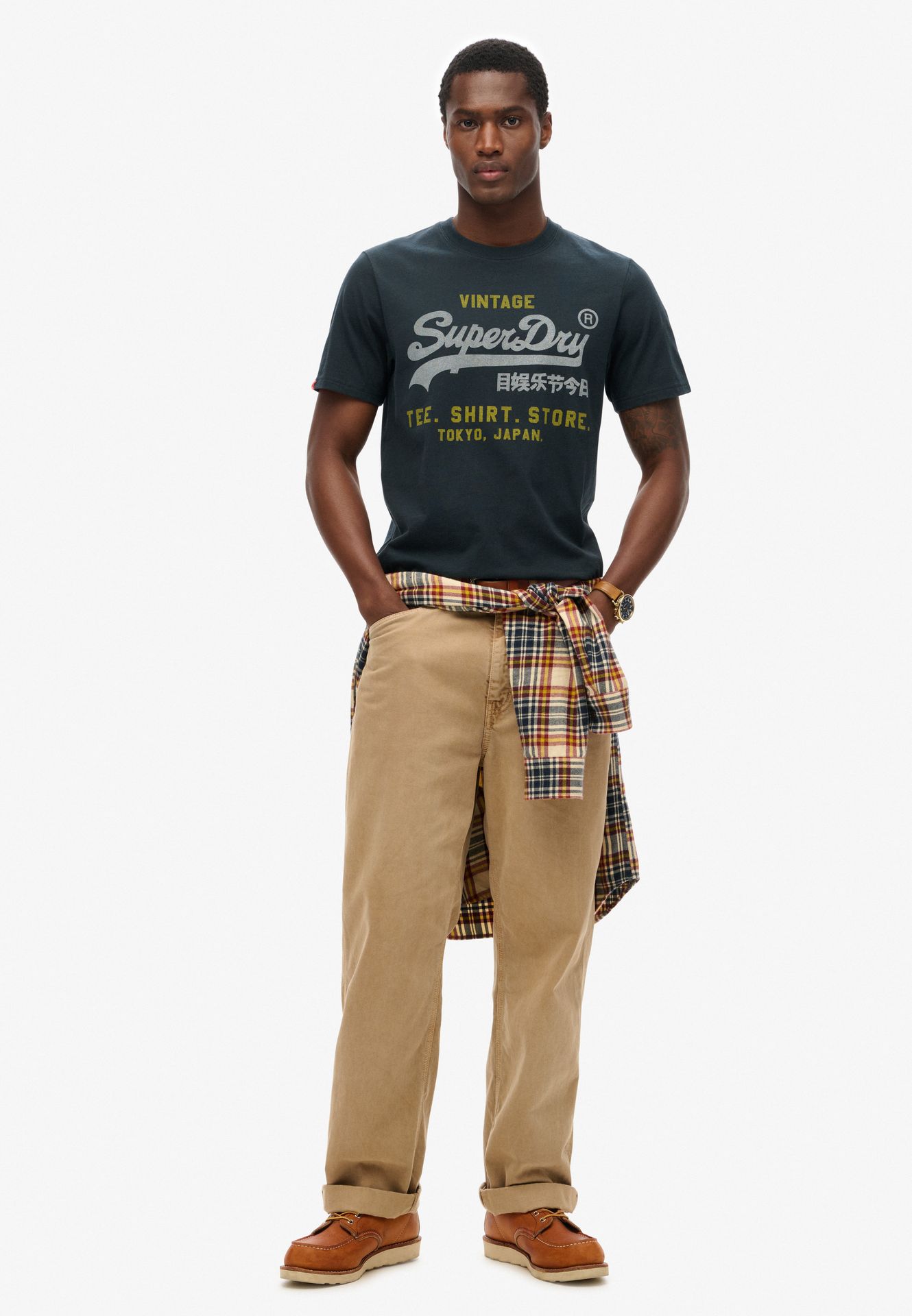 Superdry Vl Heritage relaxed tee Eclipse 2900154750067