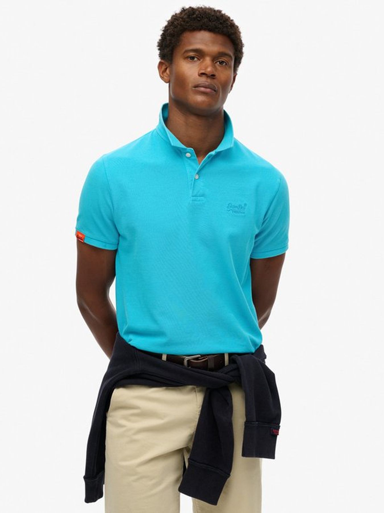 Superdry Vint Destroy polo Blue 00112344-9FJ