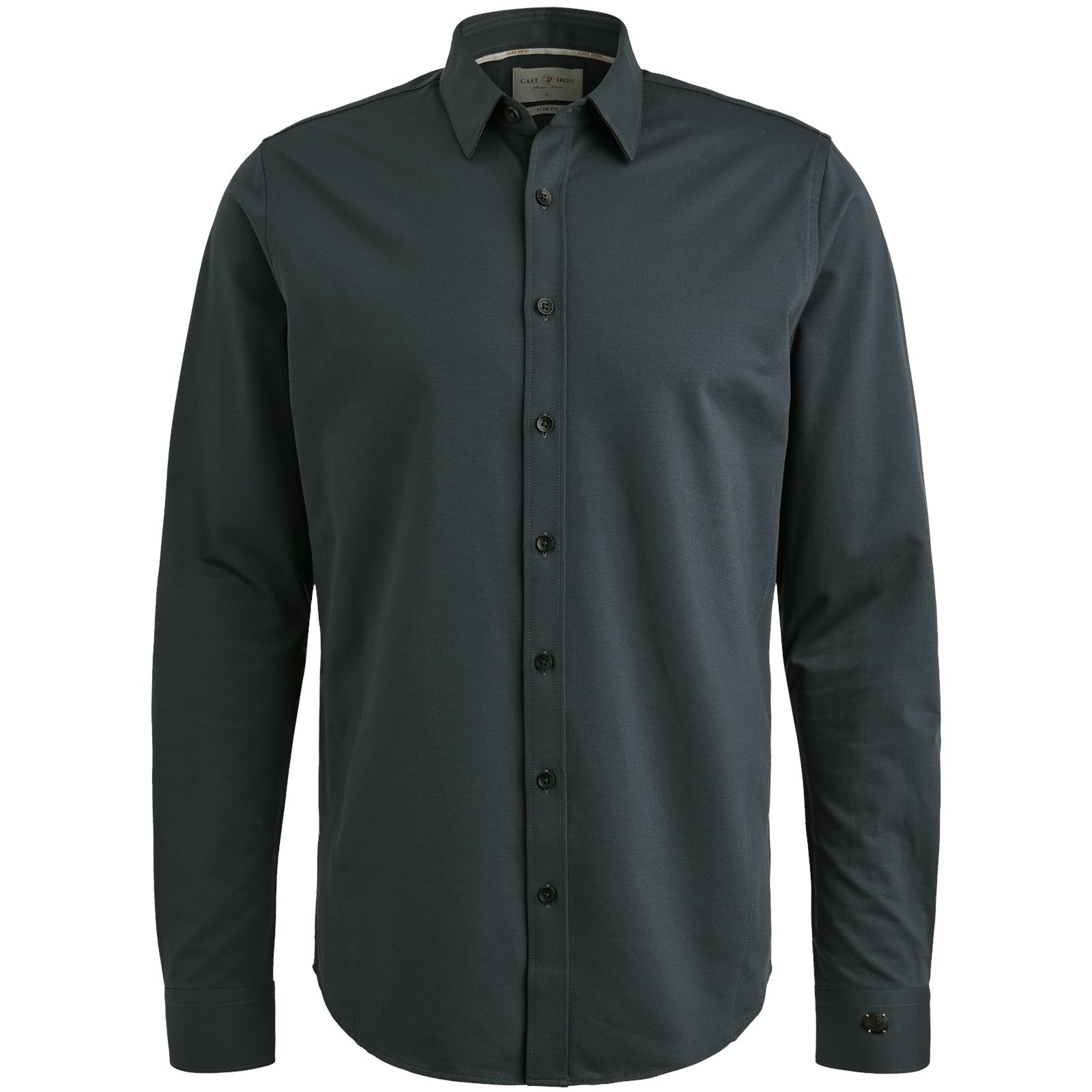 Cast Iron LONG SLEEVE SHIRT Twill Jersey 2 t Sea Storm 00112352-5442