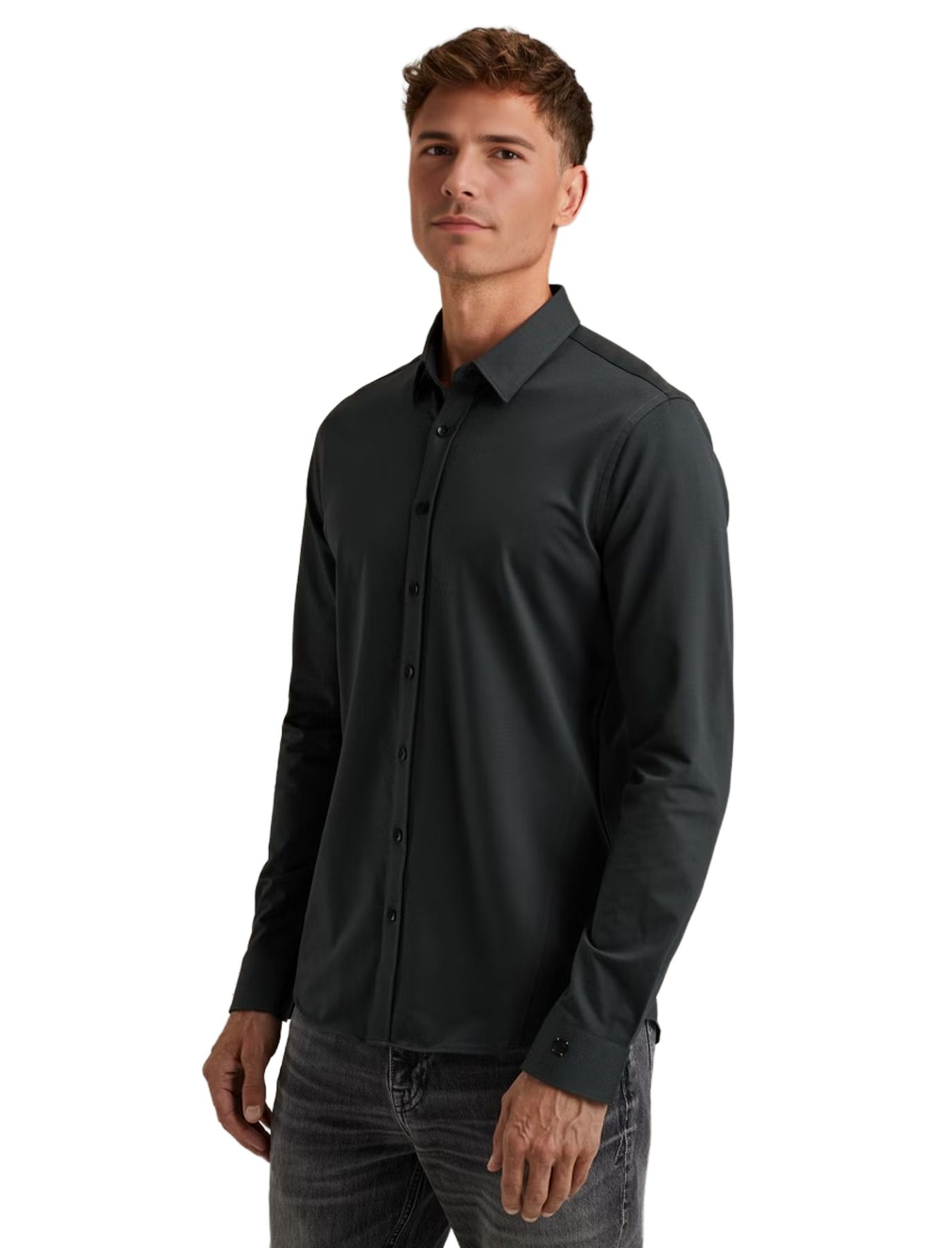 Cast Iron LONG SLEEVE SHIRT Twill Jersey 2 t Sea Storm 2900154769038