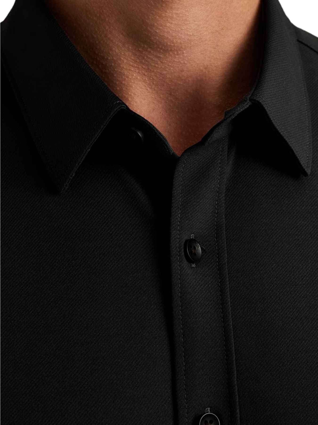 Cast Iron LONG SLEEVE SHIRT Twill Jersey 2 t Black 2900154771017