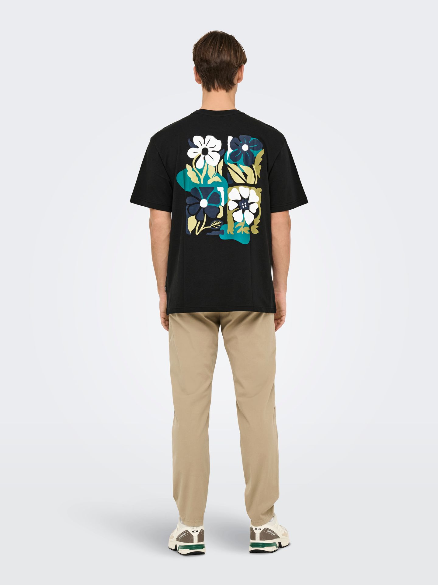 Only & Sons ONSKEANE RLX SS PRINTED TEE CS Black/FLORAL 4 2900154803039
