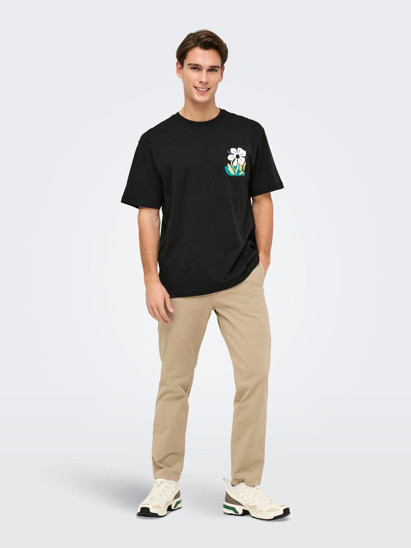 Only & Sons ONSKEANE RLX SS PRINTED TEE CS Black/FLORAL 4 2900154803039