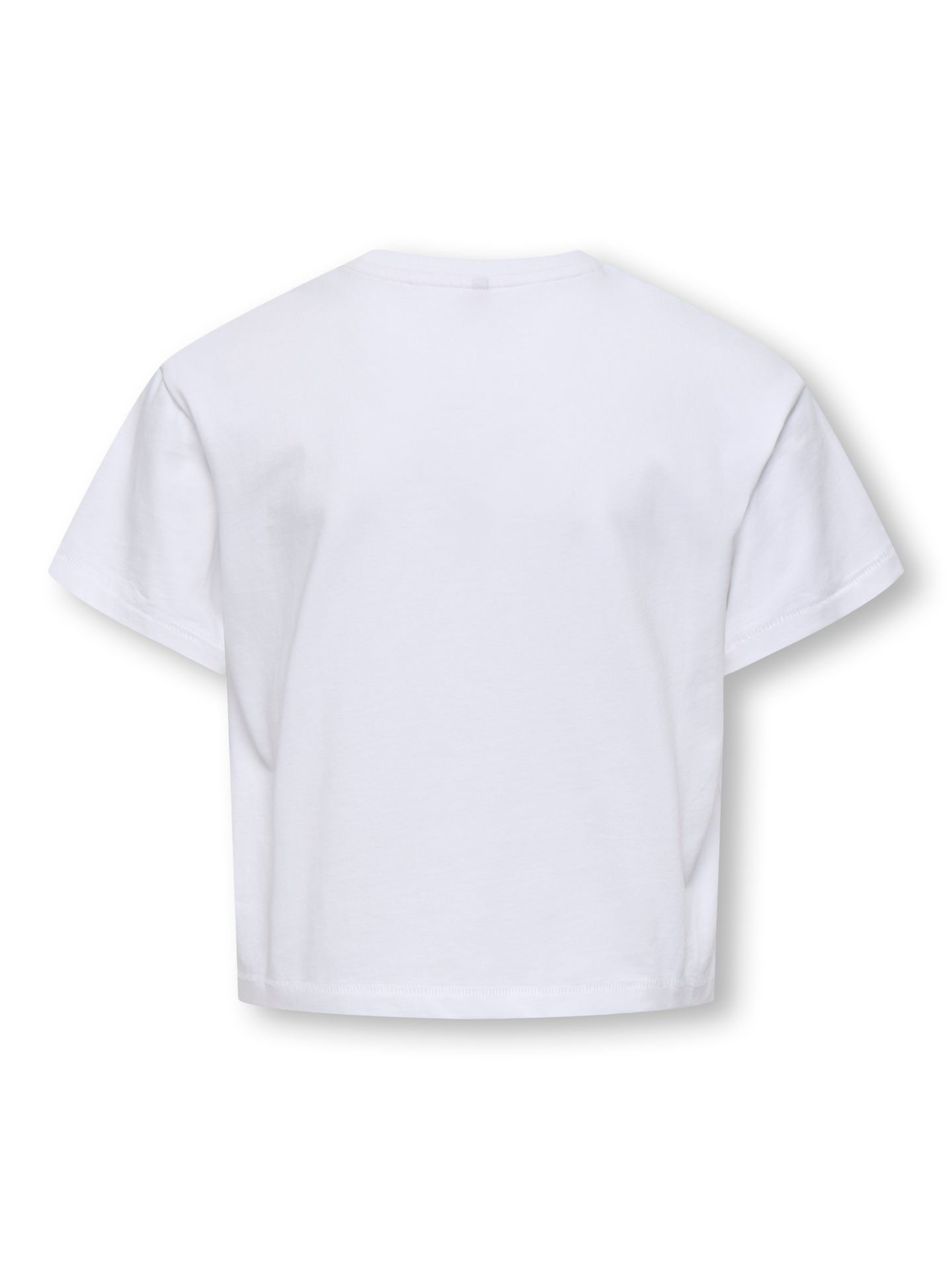 Only KOGKELLY LIFE S/S SHORT PRINT TOP C Bright White/HEART 2900154812024
