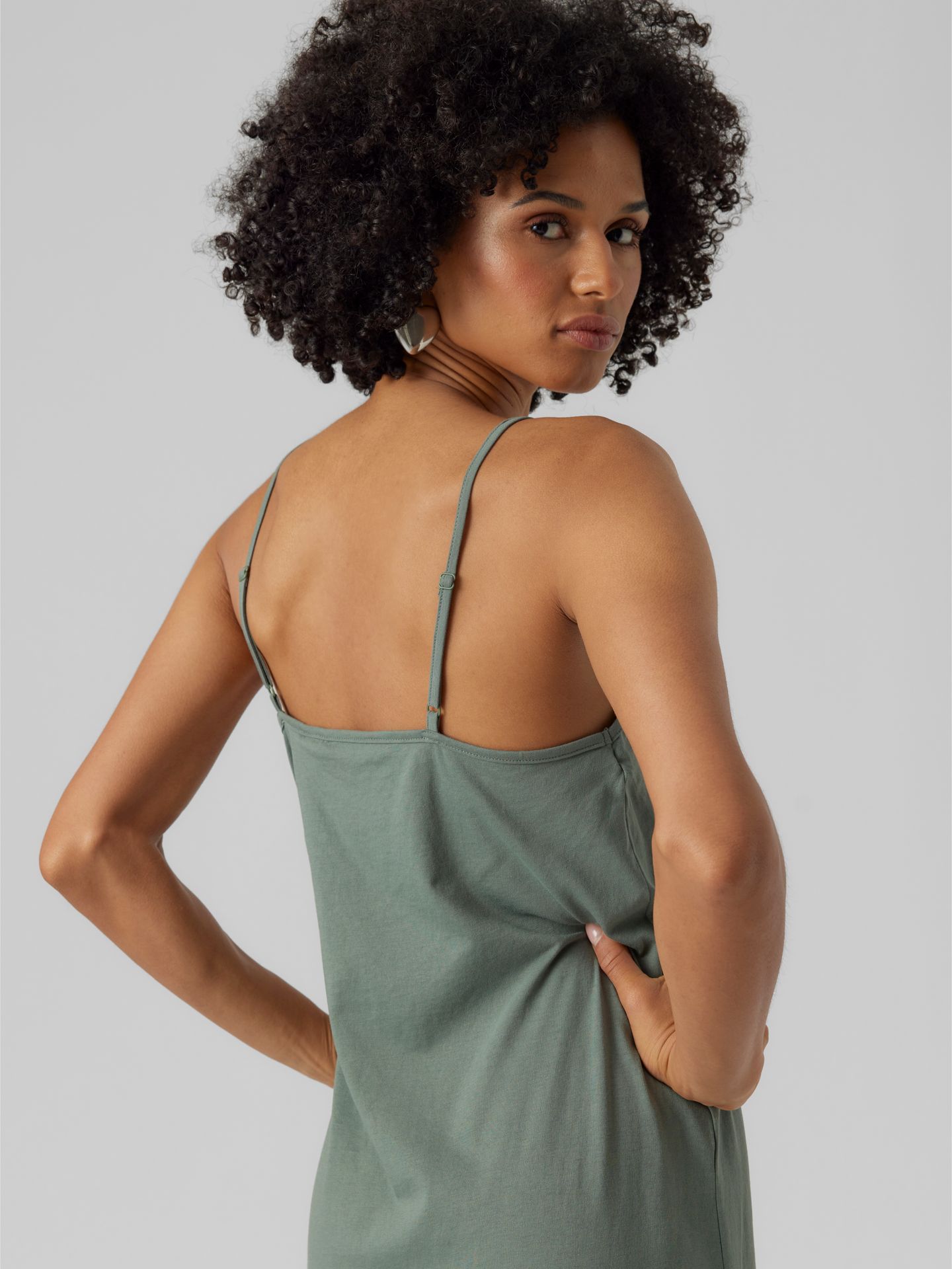 Vero Moda VMLUNA SINGLET ANKLE DRESS NOOS Laurel Wreath 2900166054030