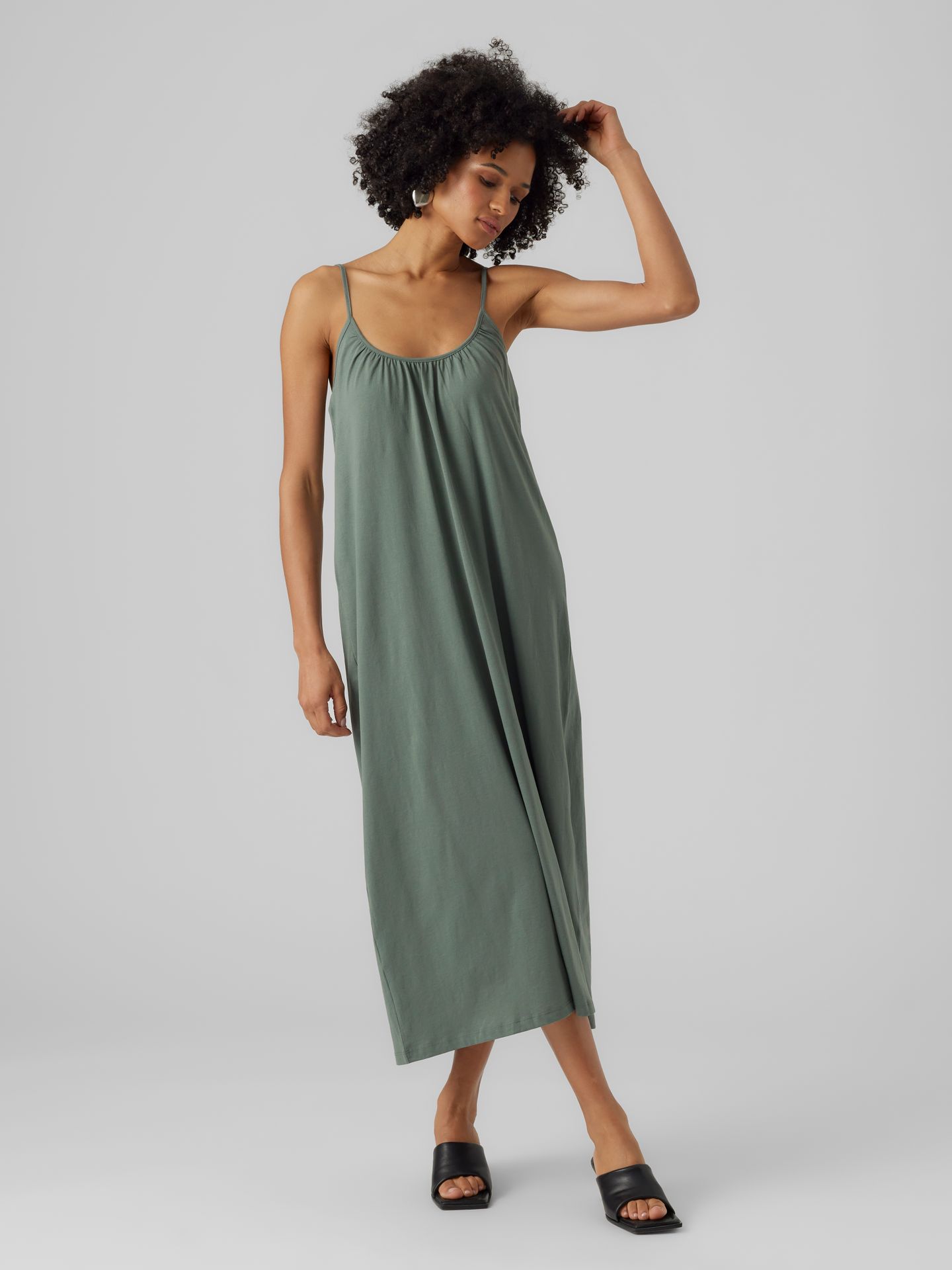 Vero Moda VMLUNA SINGLET ANKLE DRESS NOOS Laurel Wreath 2900166054030