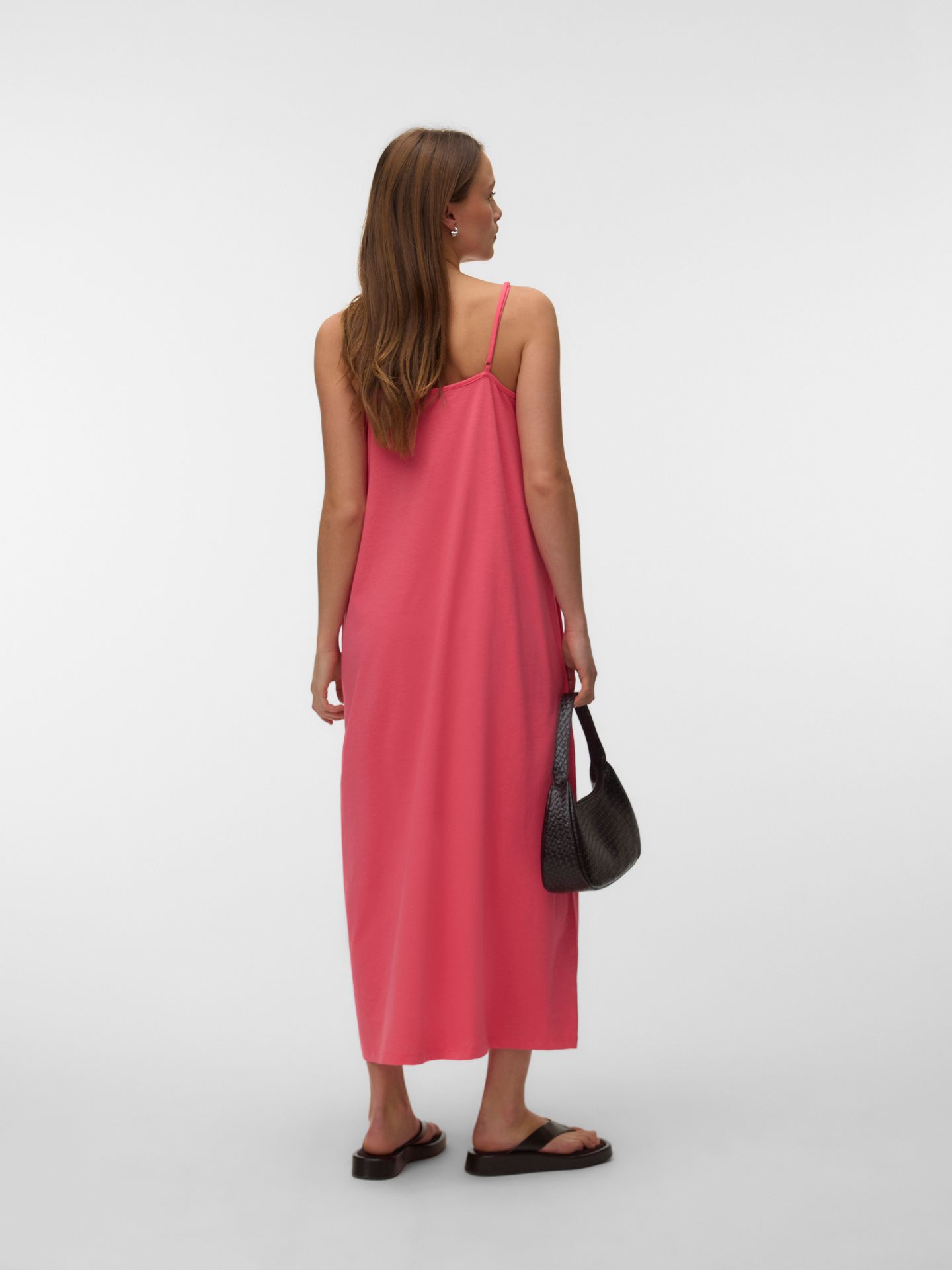 Vero Moda VMLUNA SINGLET ANKLE DRESS NOOS Coral Paradise 2900166055013