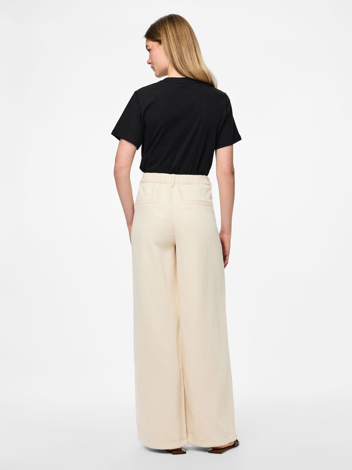 Pieces PCSAVANNA MW PULL UP DENIM PANT Raw Cotton 2900154808065