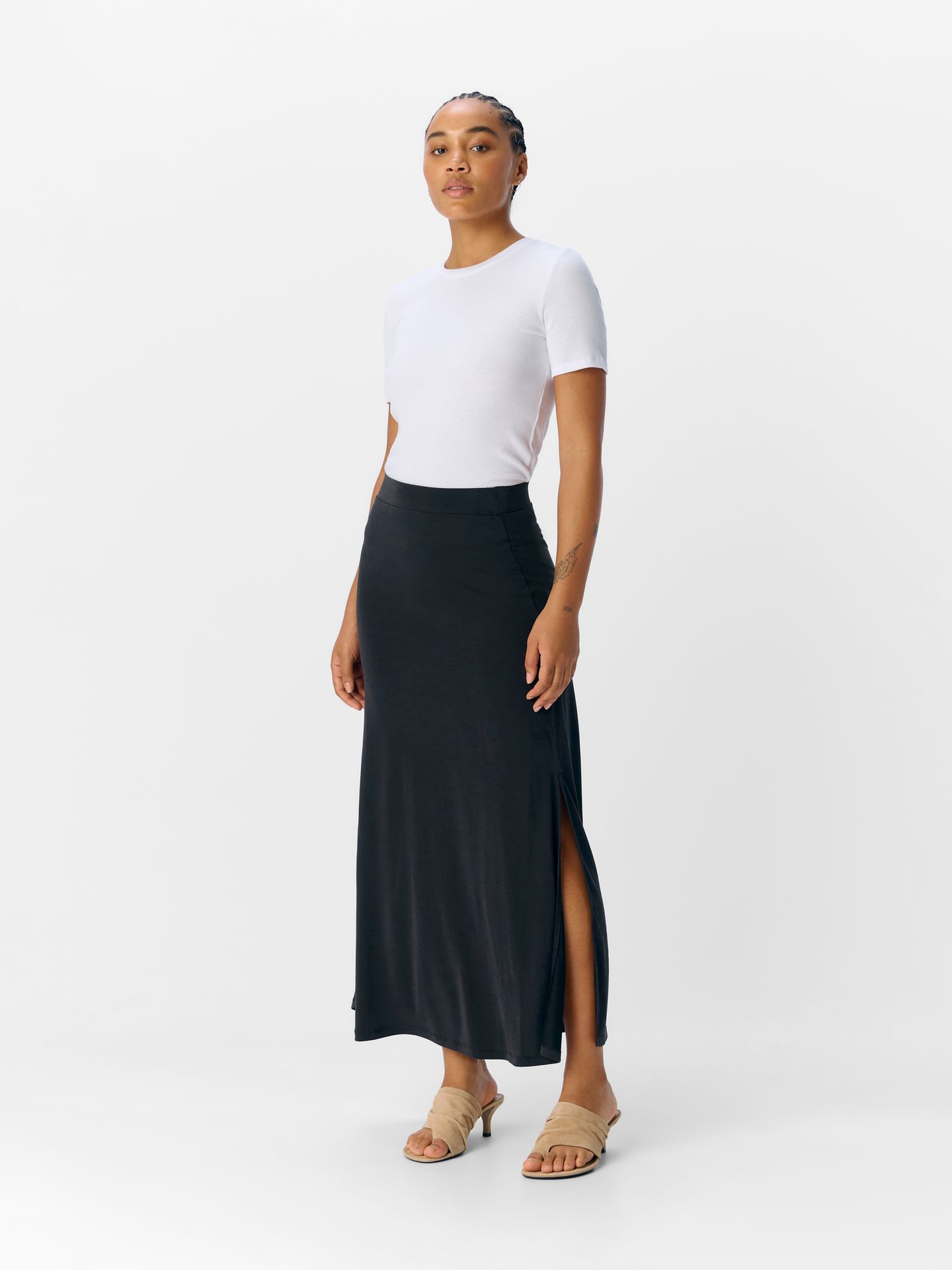 Object OBJANNIE MW LO LONG SKIRT DIV Black 2900154813038